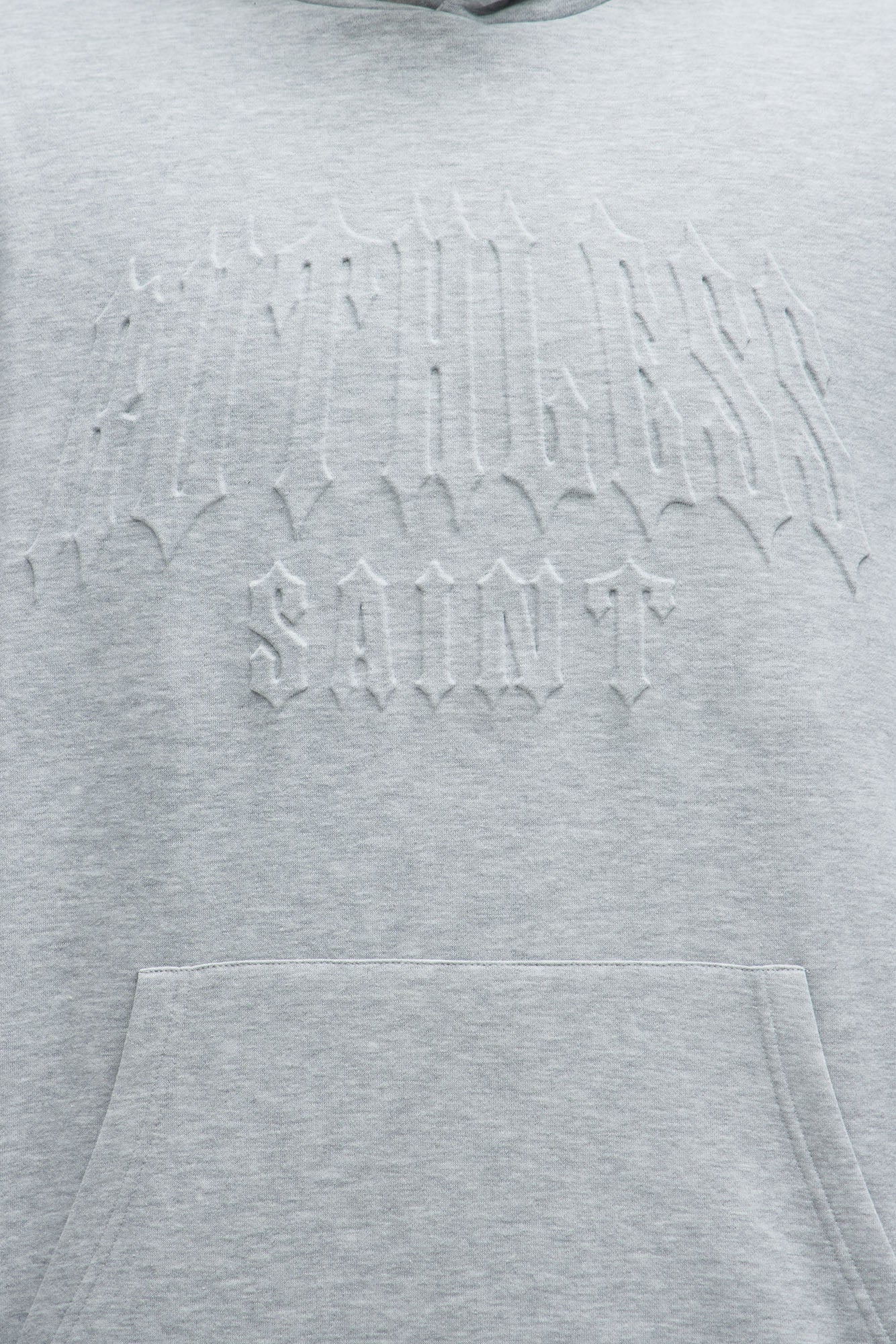 Tyson Ruthless Saints Embossed Hoodie - Heather Grey