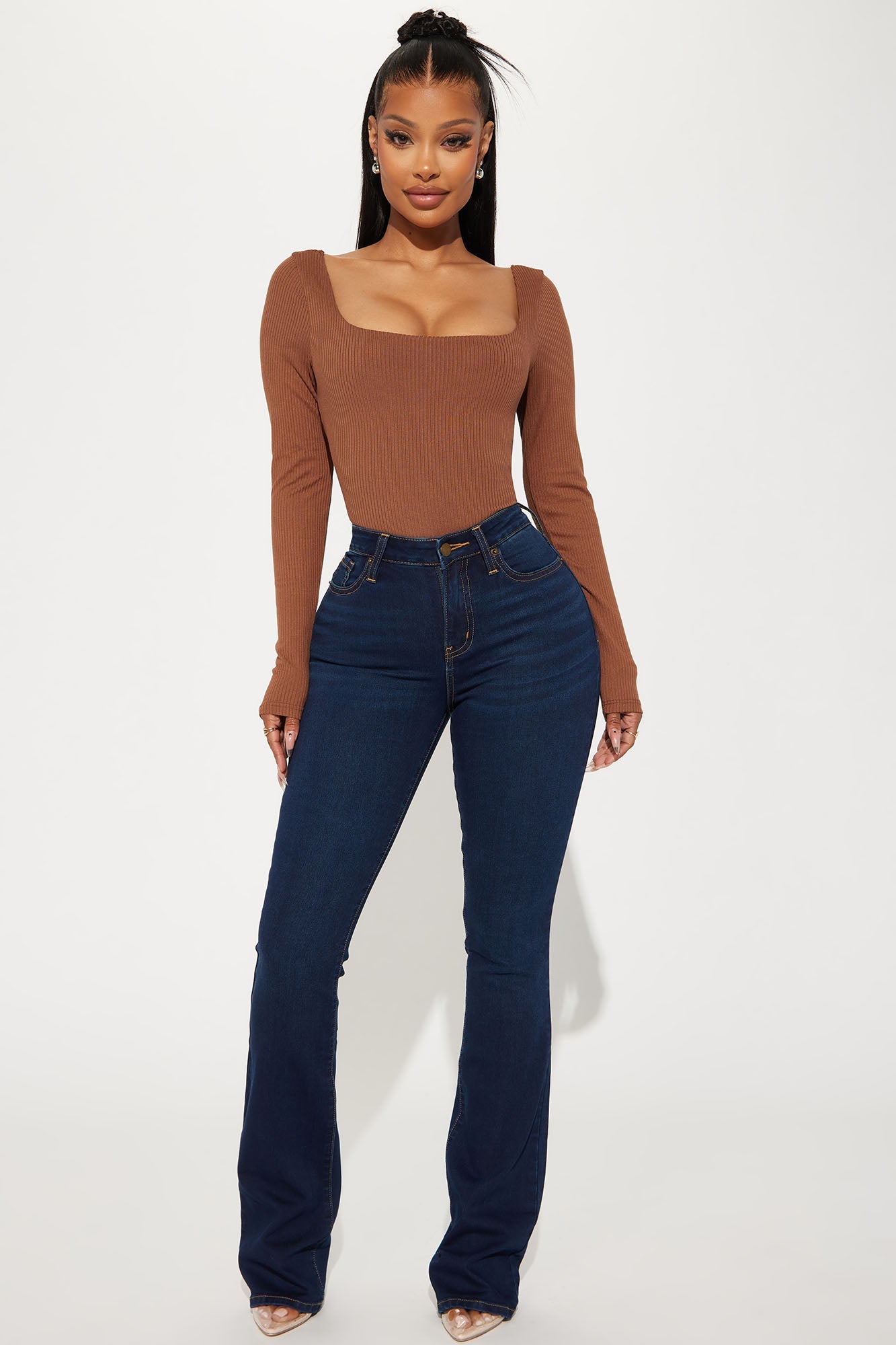 Flex Game Soft Stretch Bootcut Jeans - Dark Wash