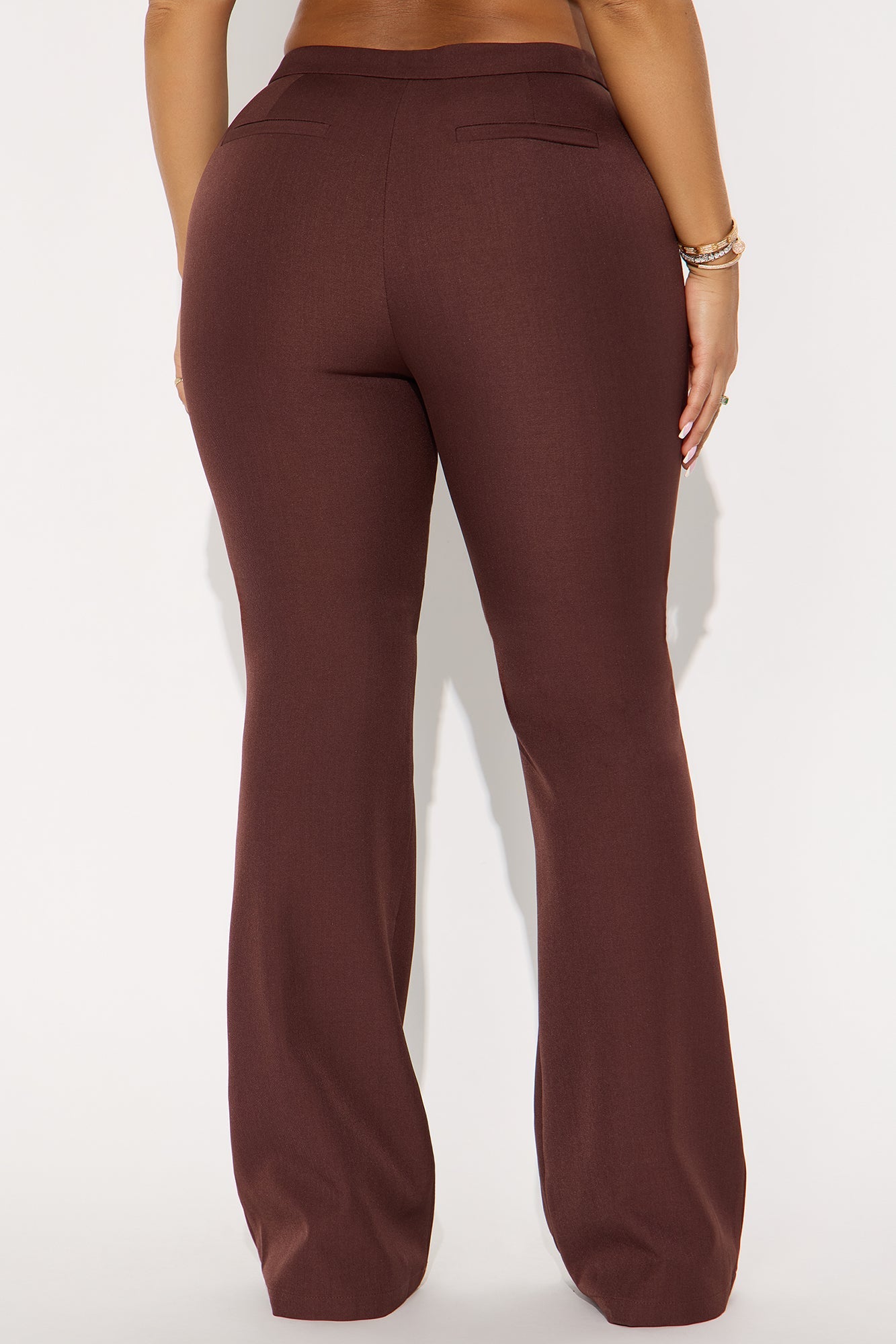 Breaking Even Flare Trouser - Chocolate