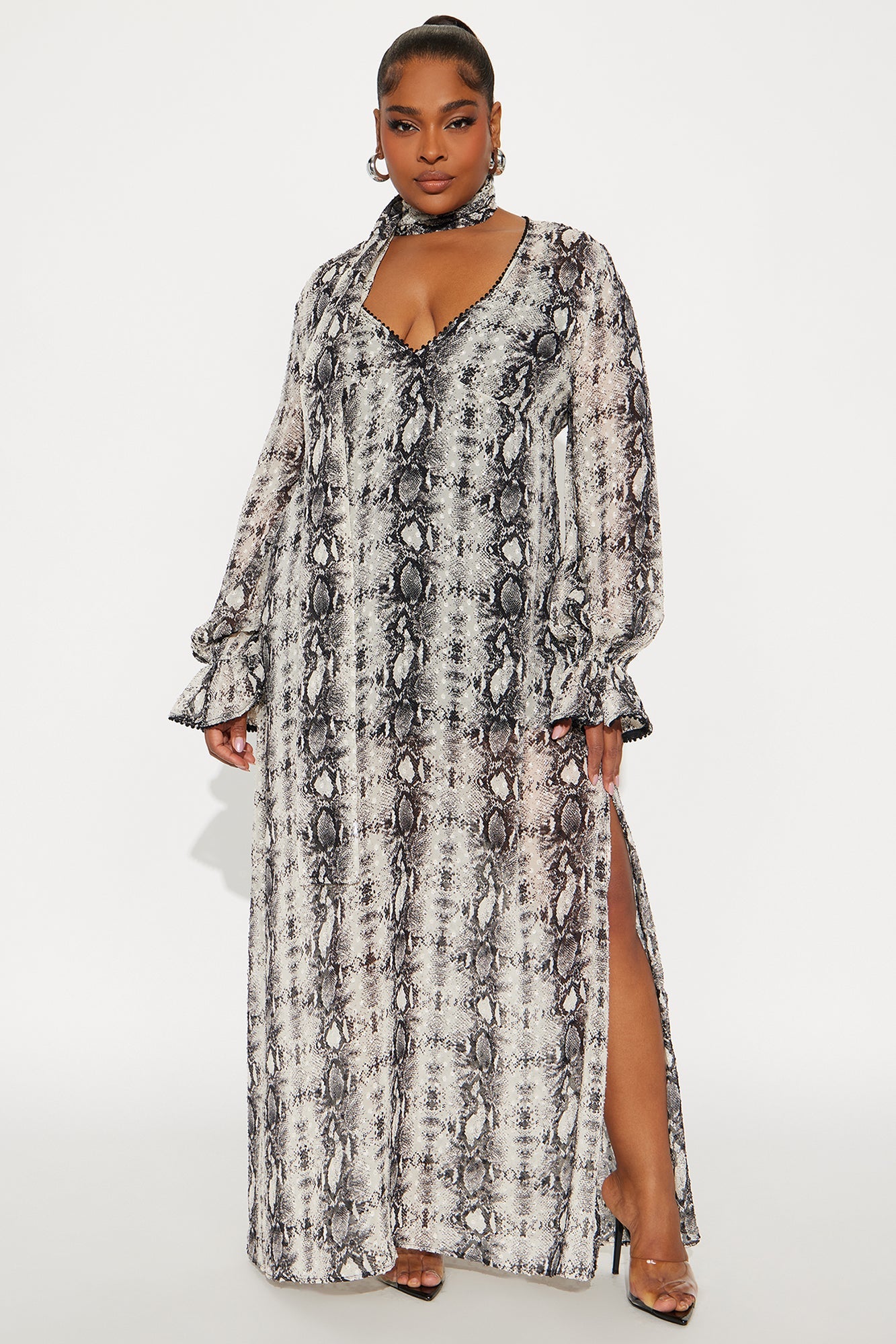 Wild Rhythm Maxi Dress - Grey/combo