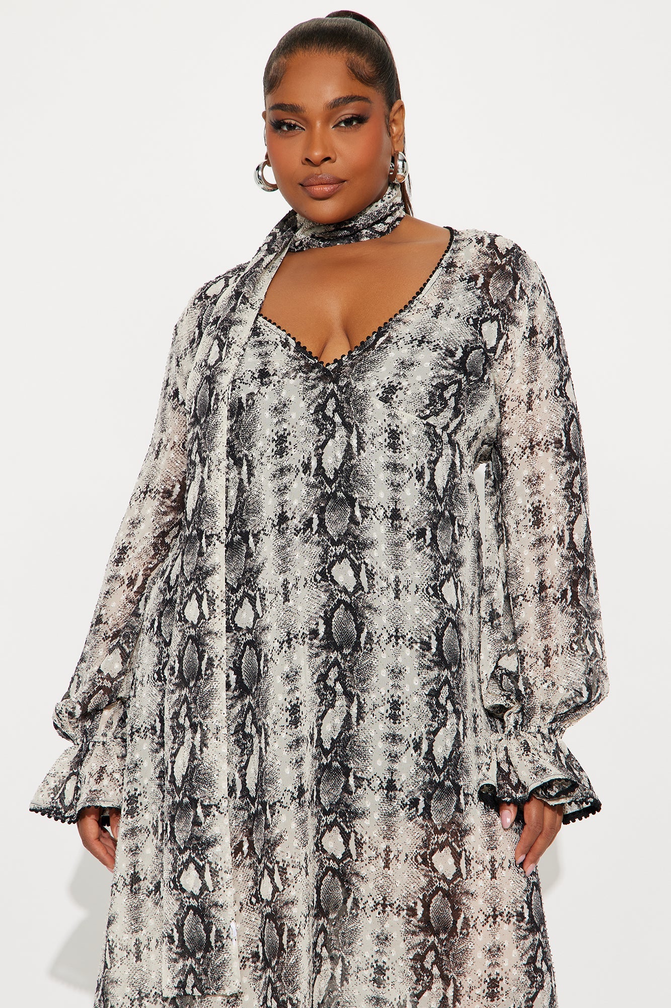 Wild Rhythm Maxi Dress - Grey/combo