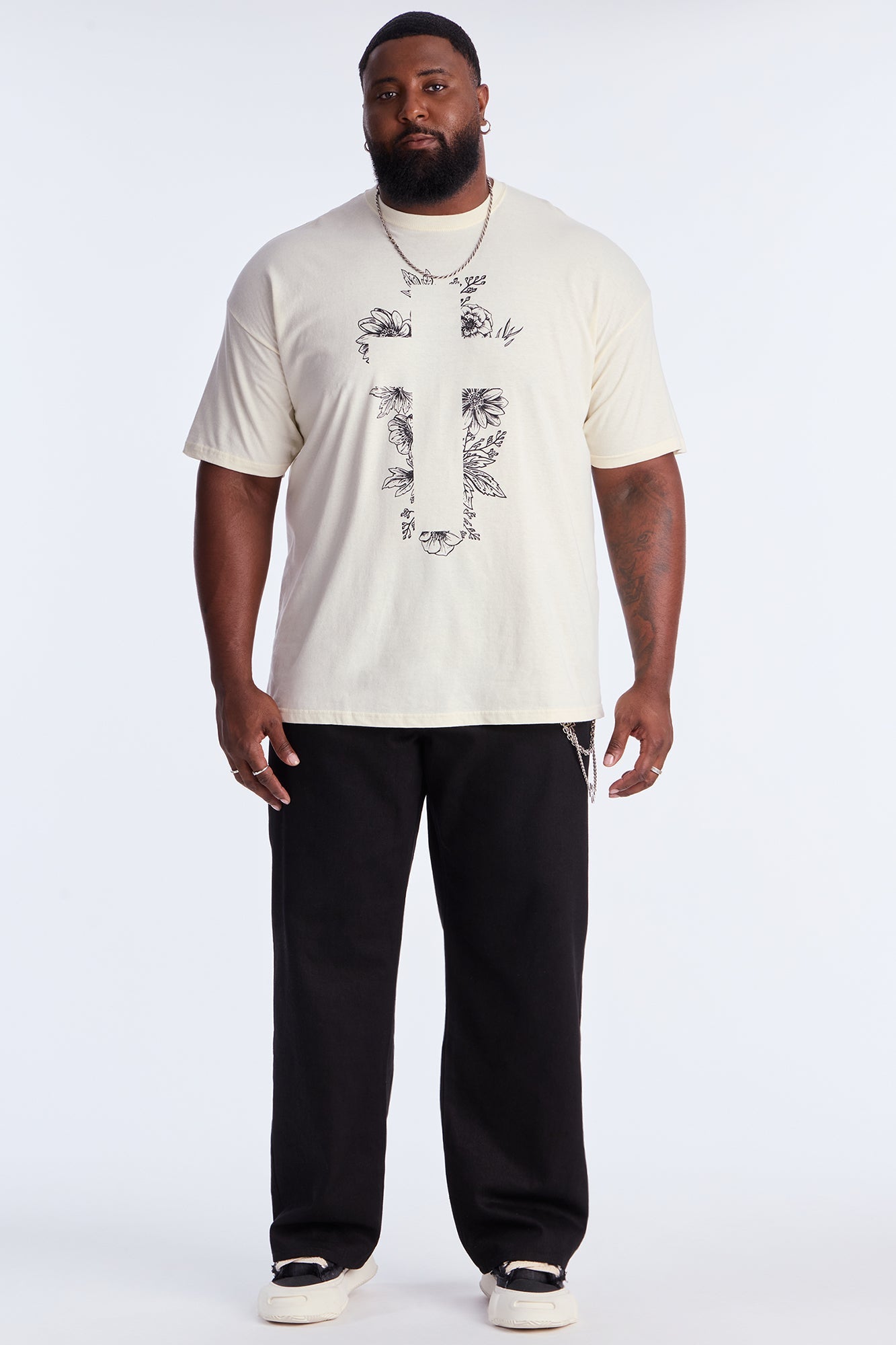 Blessed Flowers Short Sleeve Tee - Natural
