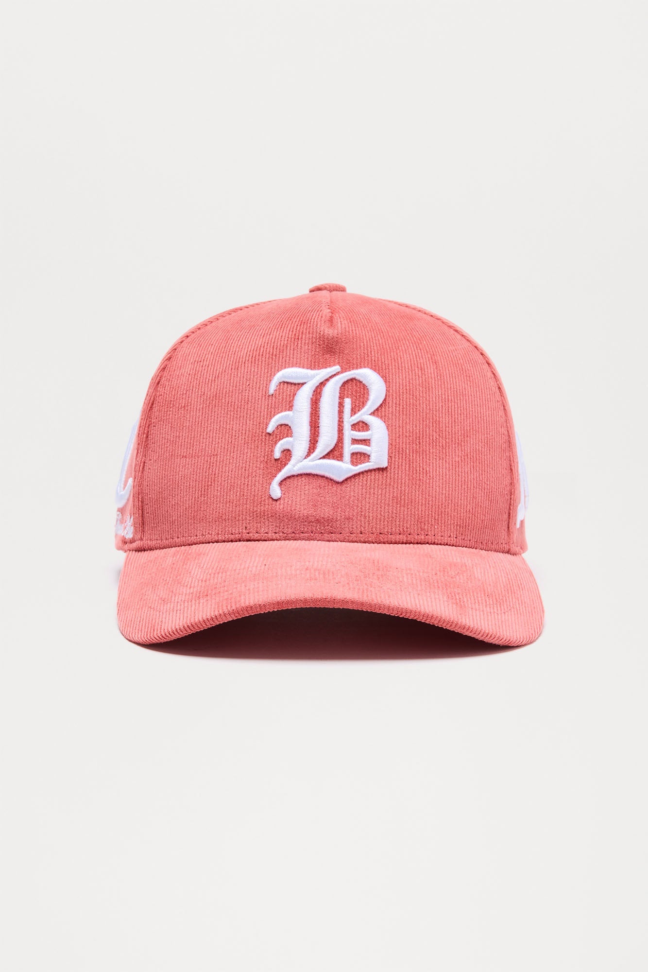 Come Back Corduroy Snapback Hat - Pink