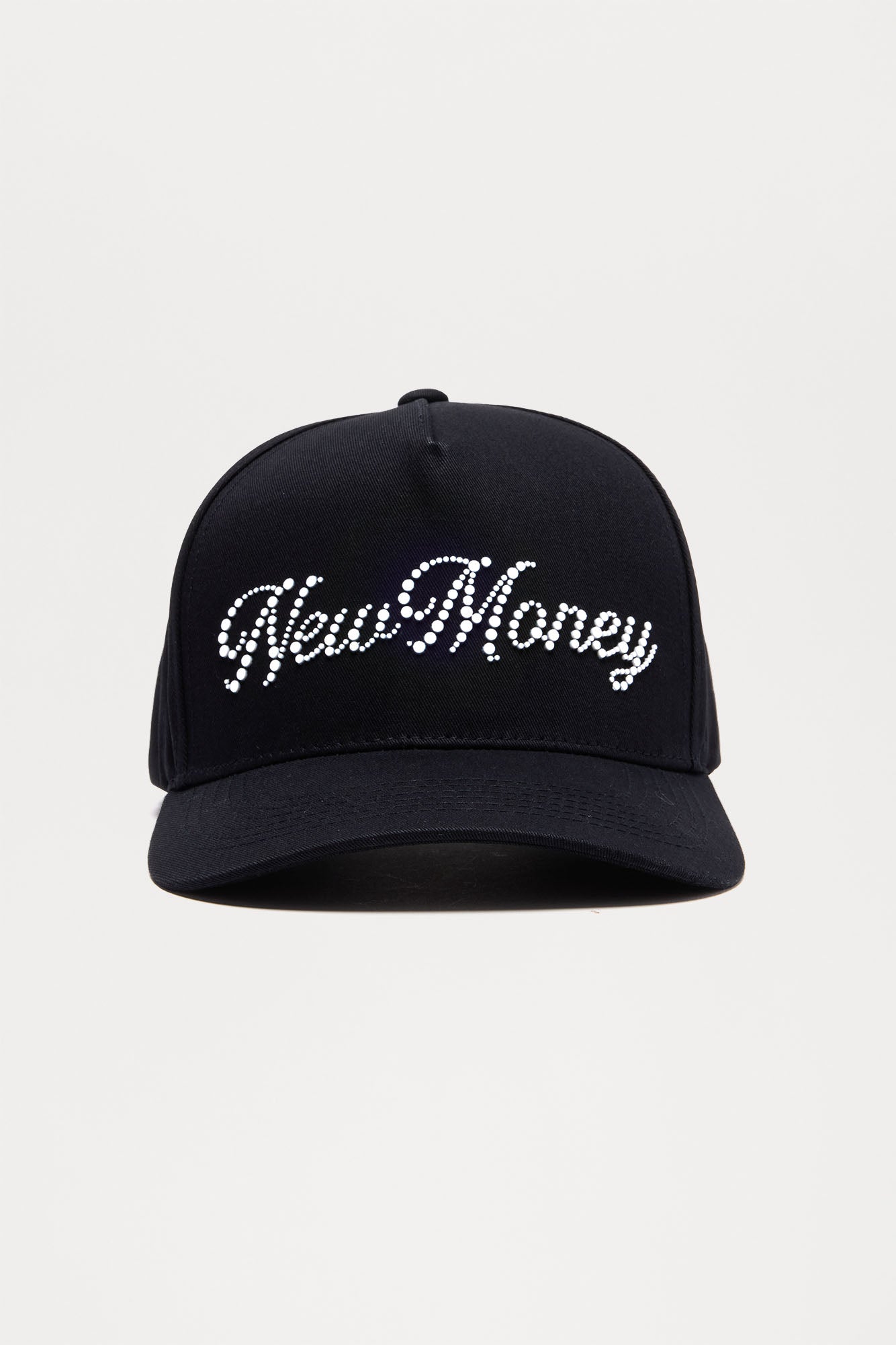 New Money Structured Snapback Hat - Black