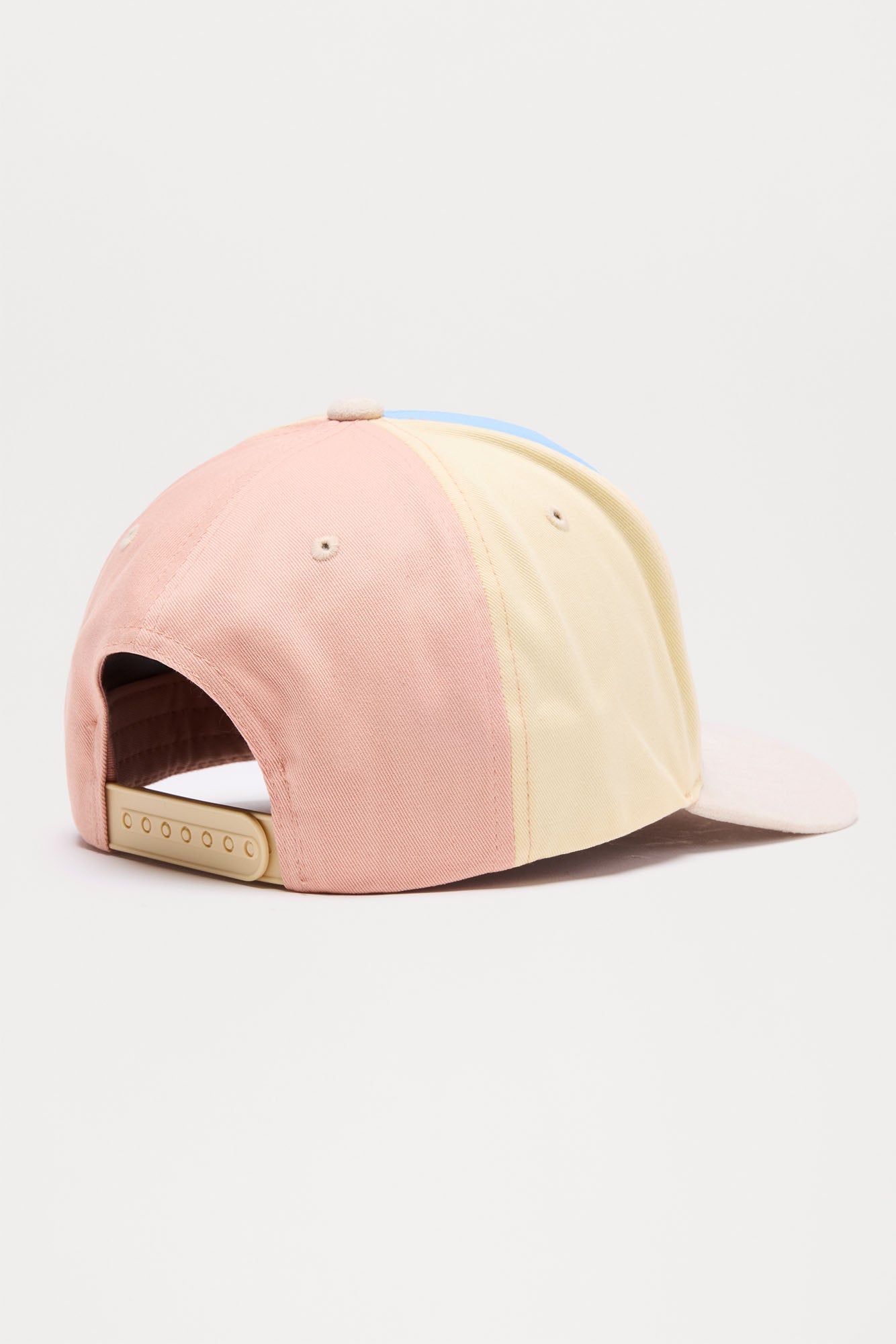 Monogram Paneled Structured Snapback Hat - Multi Color