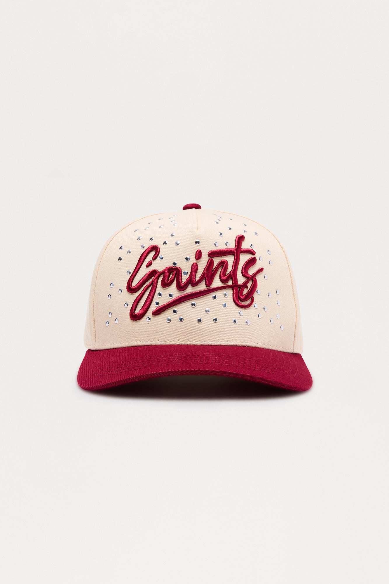 Saints Two Tone Pearl Structured Snapback Hat - Stone/Combo