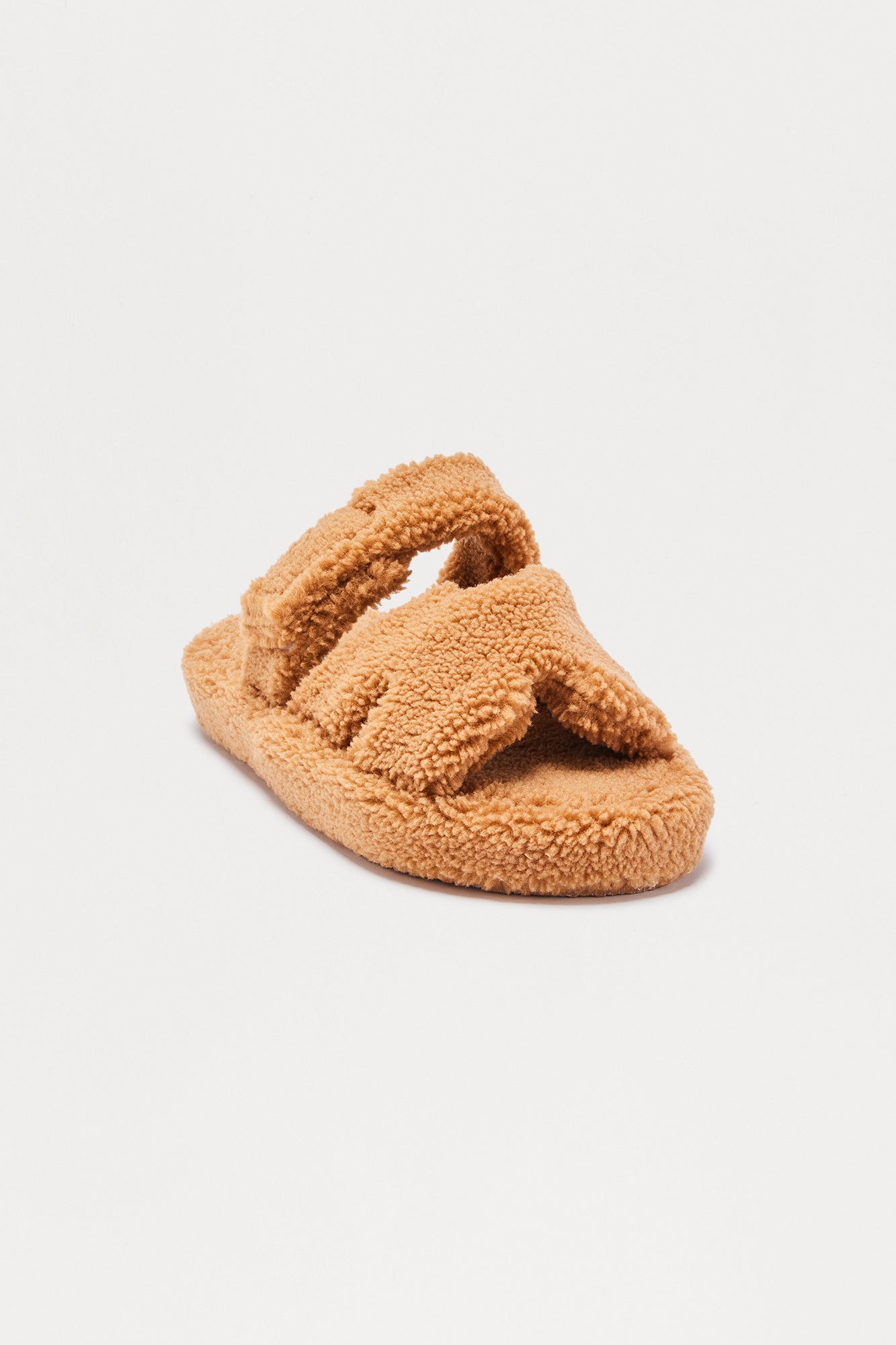 Isabelle Sherpa Slippers - Camel