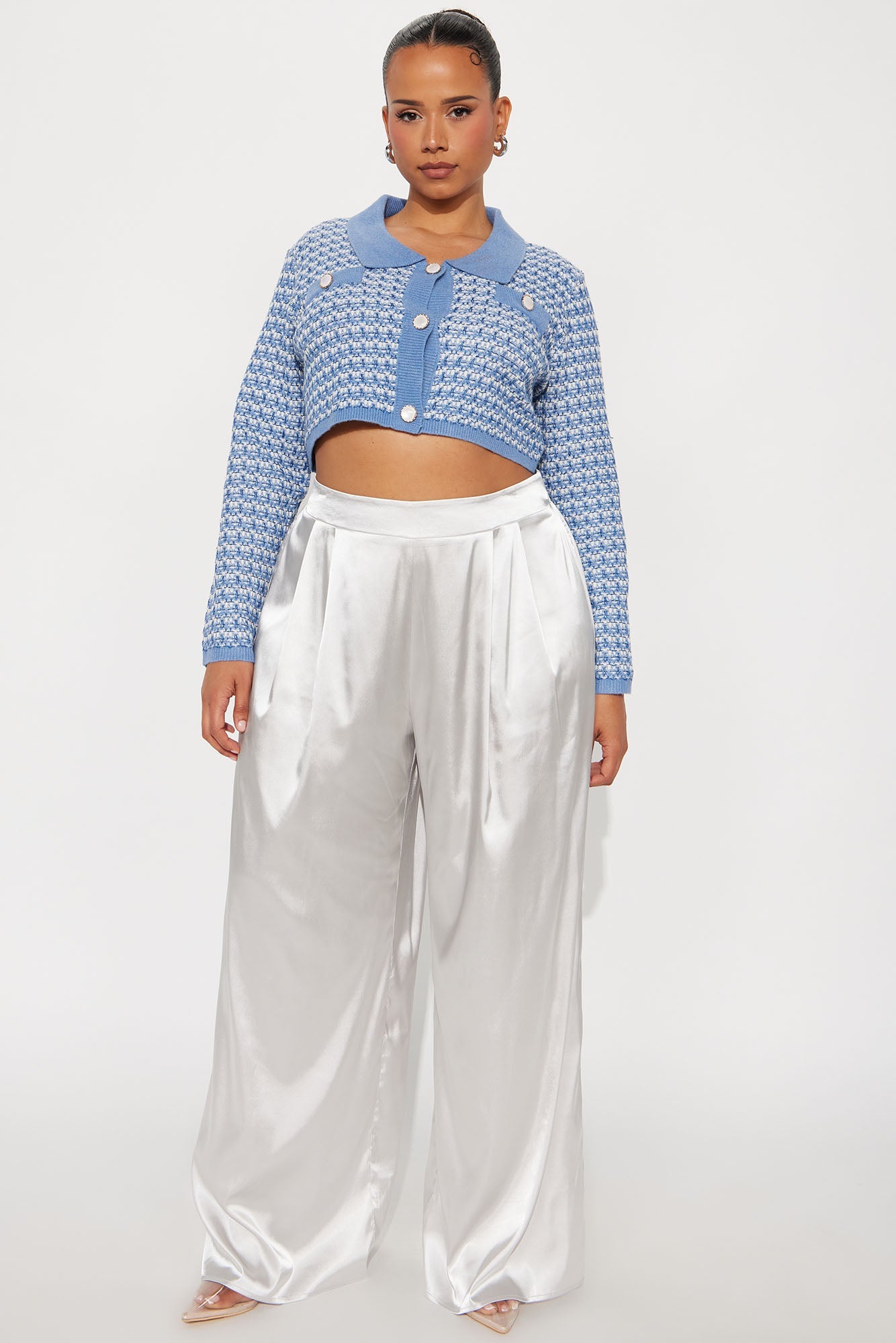 Not Too Posh Pullover Sweater - Blue/combo