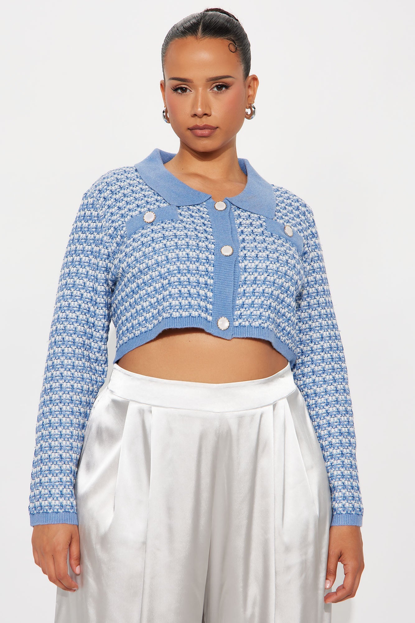 Not Too Posh Pullover Sweater - Blue/combo