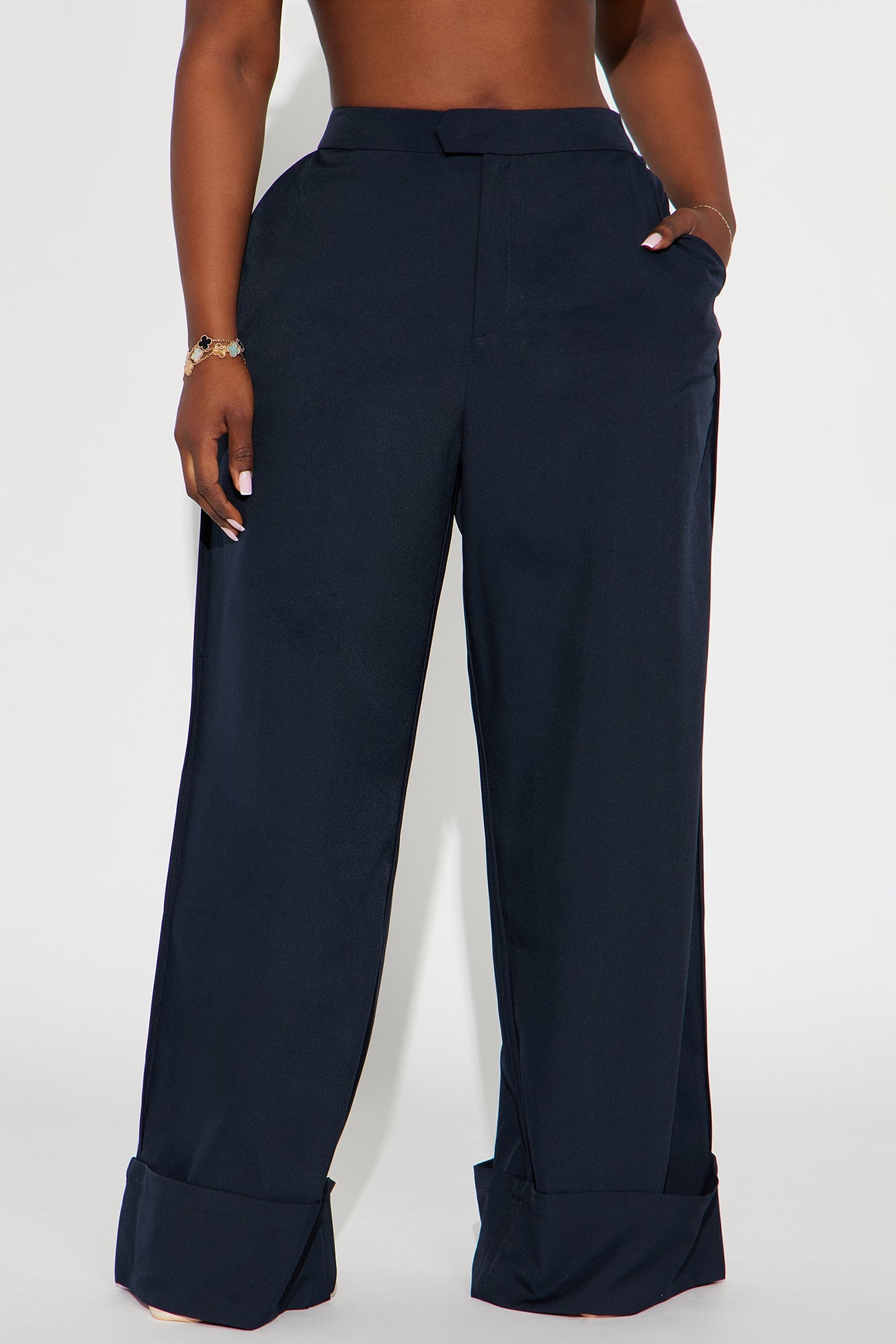 Executive Decisions Cuffed Trouser Pant 32″ - Navy/combo