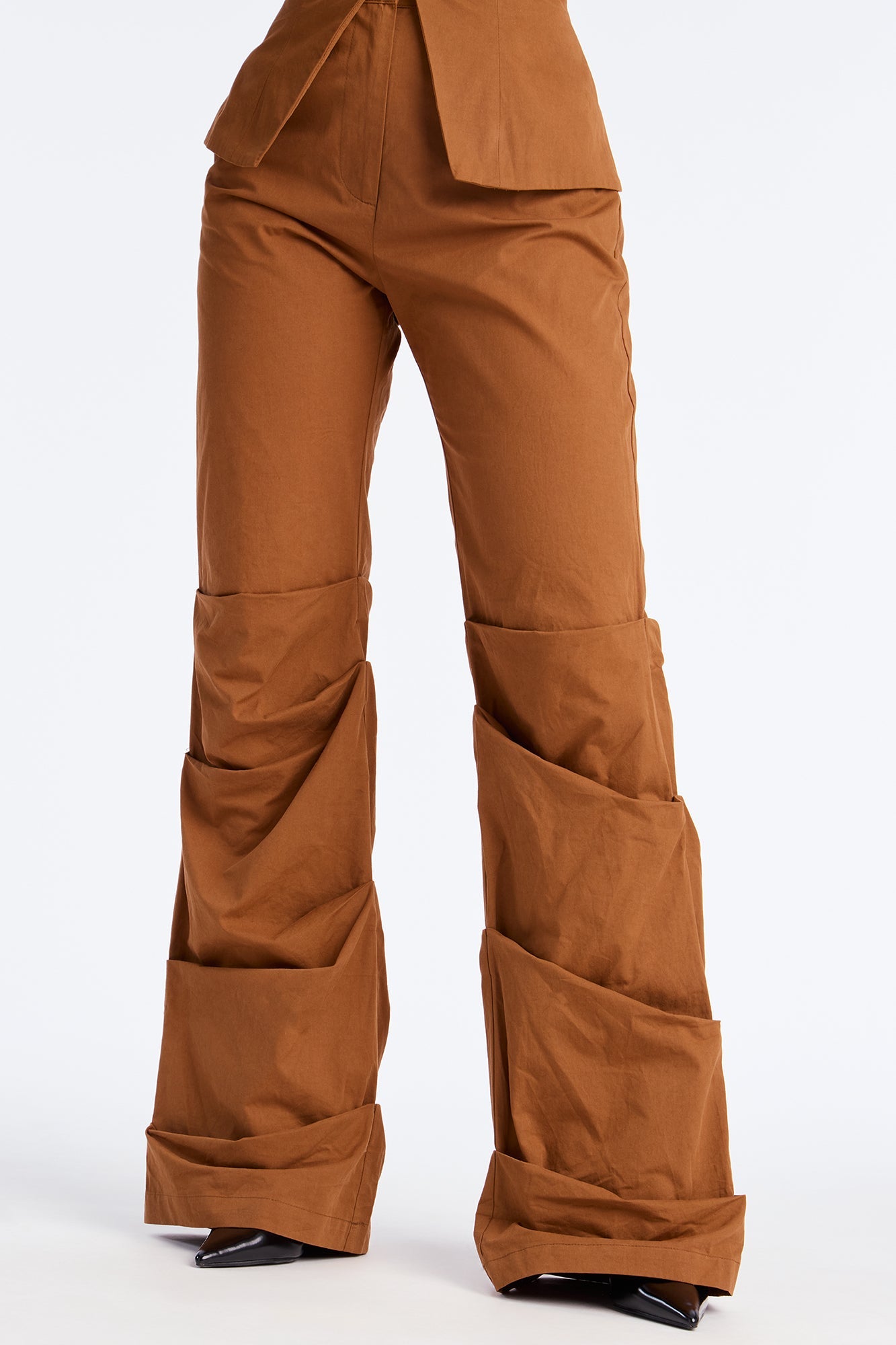 Boss Formation Corset Pant Set - Brown