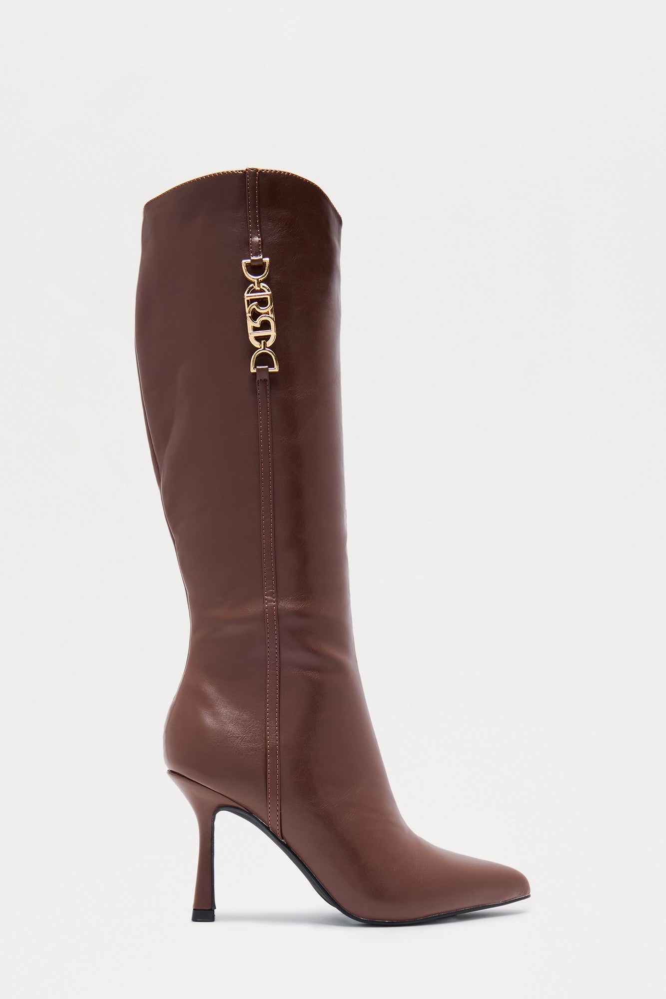 Link Hardware Knee High Boots - Brown