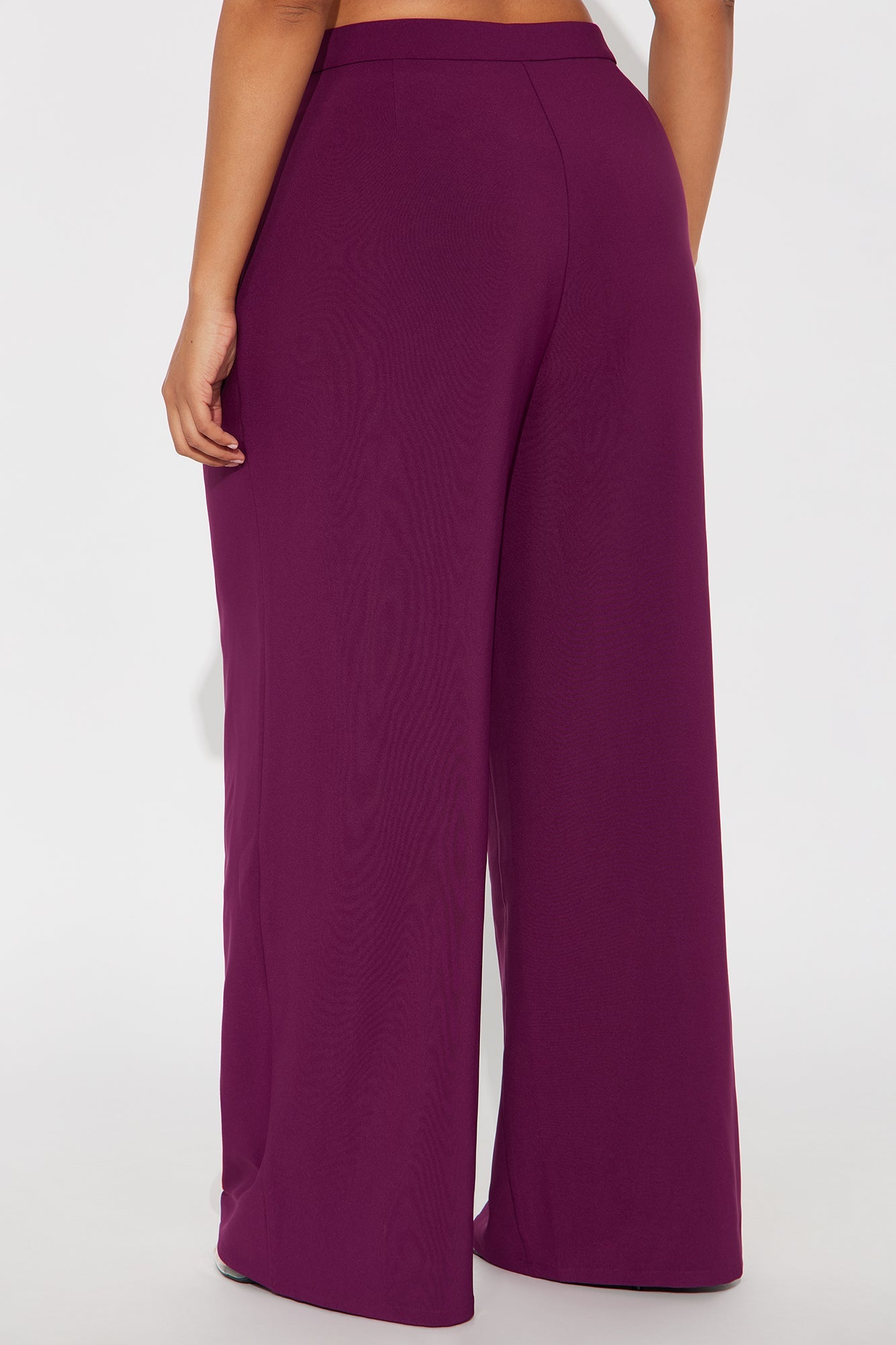 Mogul Mood Wide Leg Trouser Pant 32″ - Plum