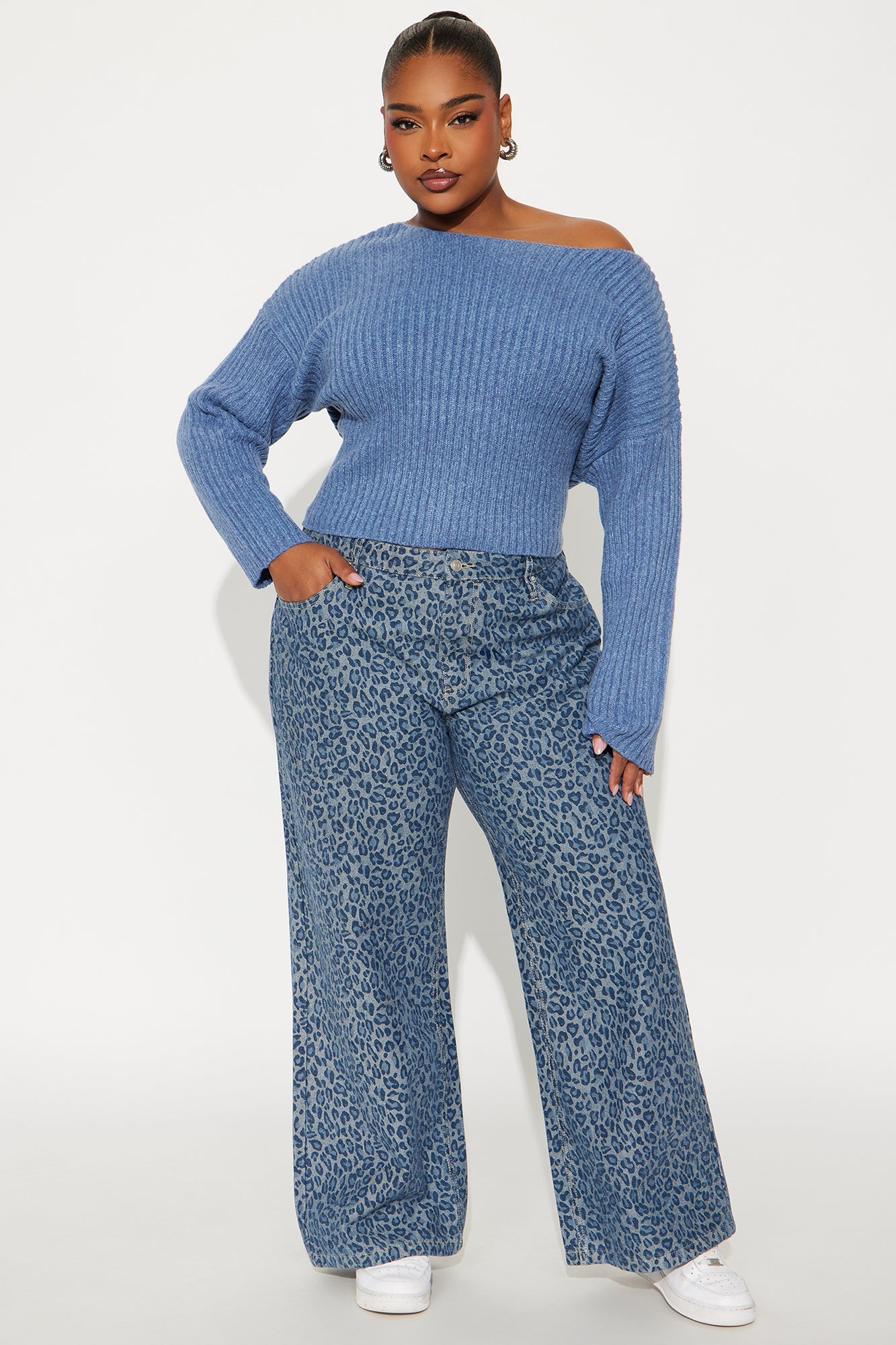 Cute Moment Sweater - Blue