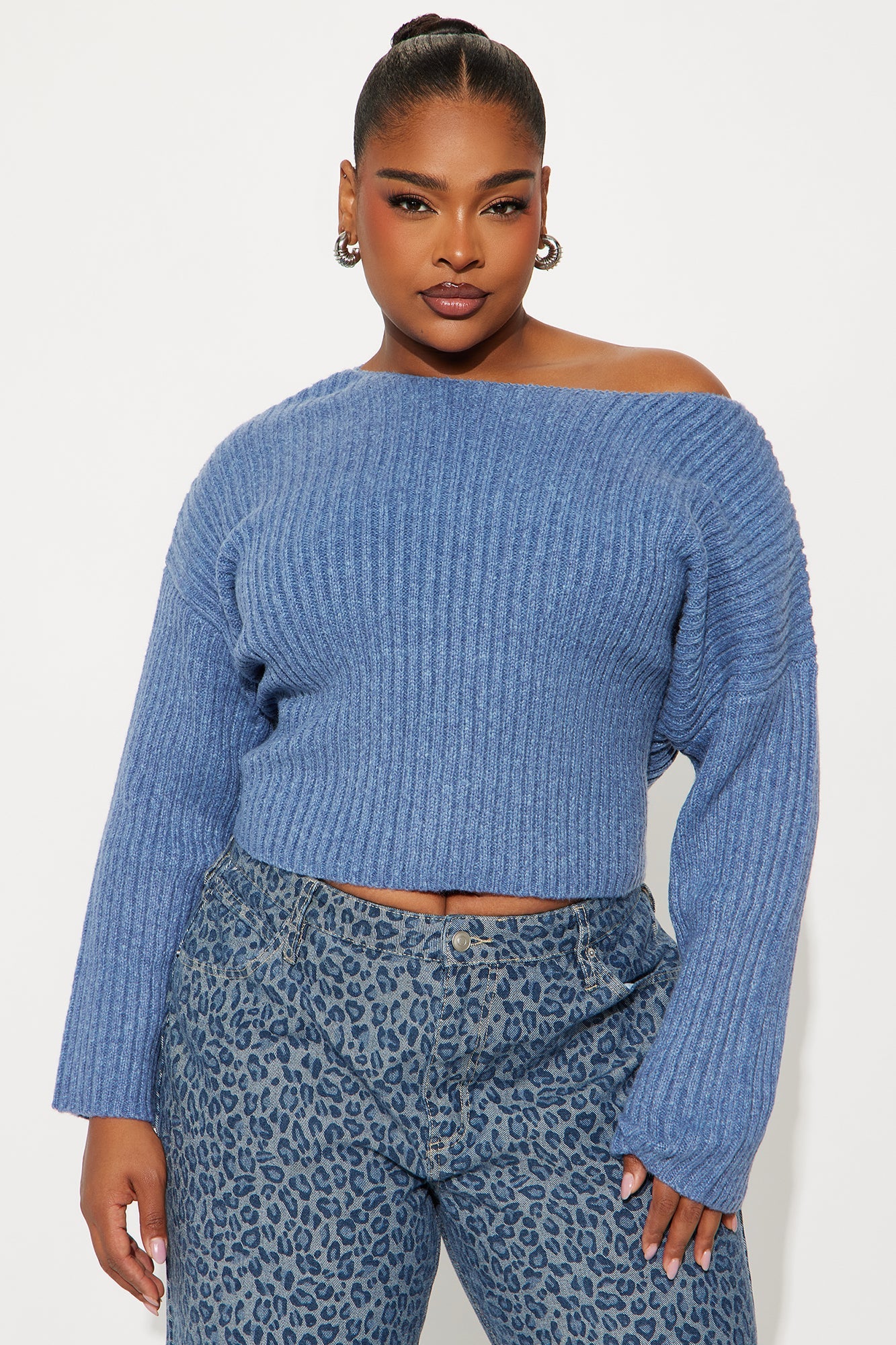 Cute Moment Sweater - Blue