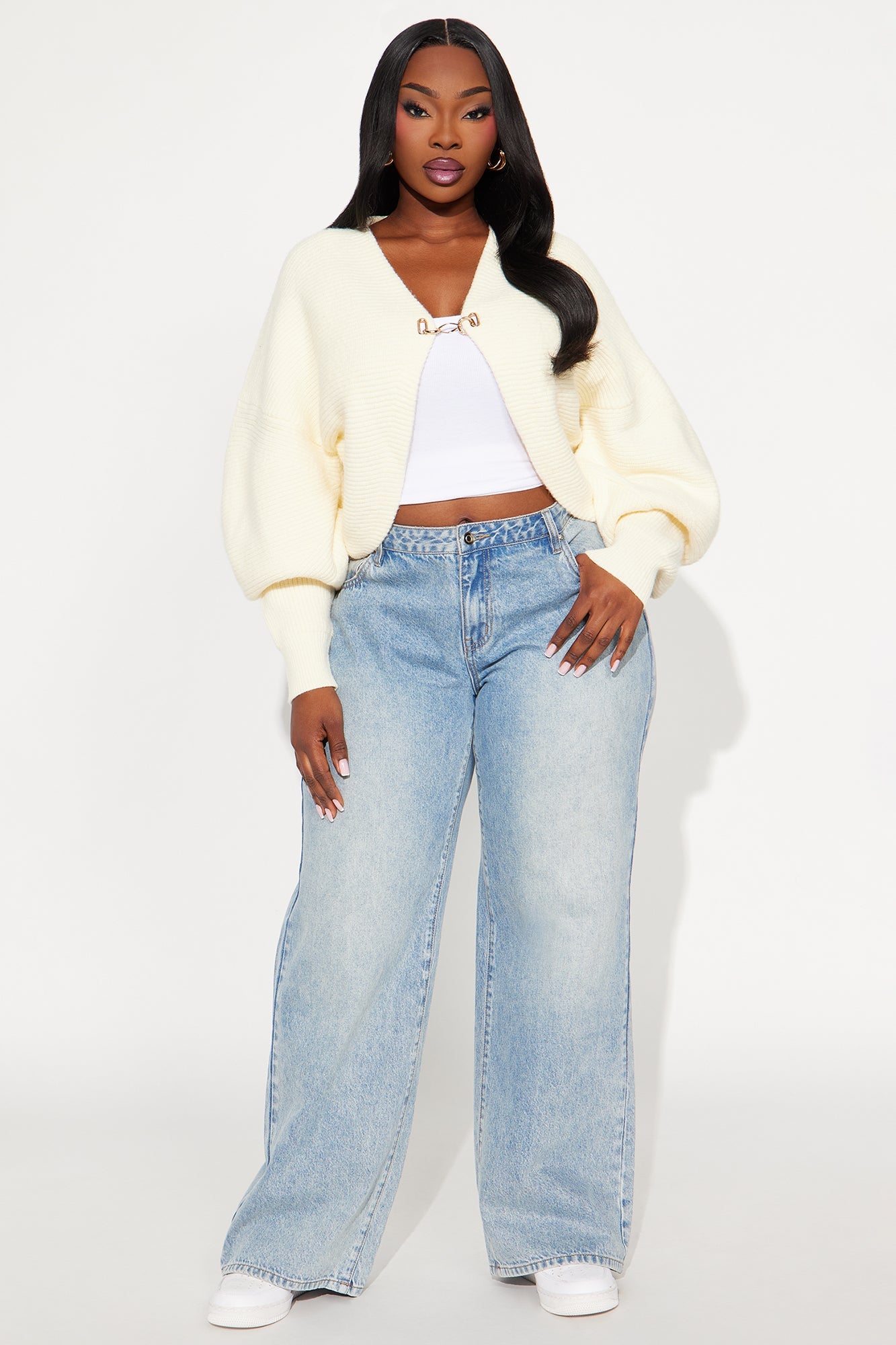 Cozy Confidence Ribbed Cardigan - Cream