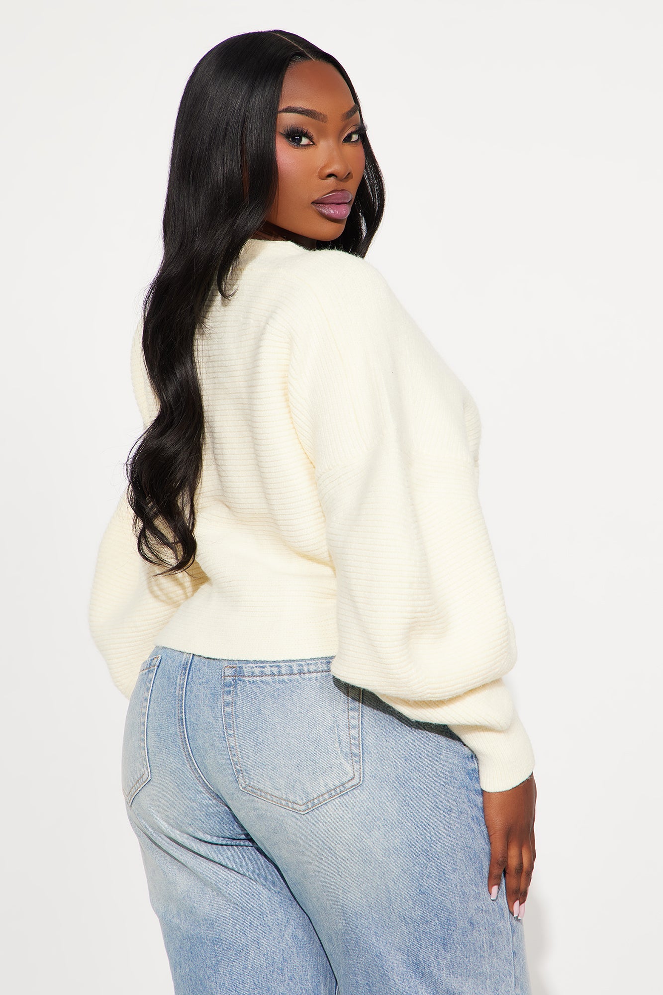 Cozy Confidence Ribbed Cardigan - Cream