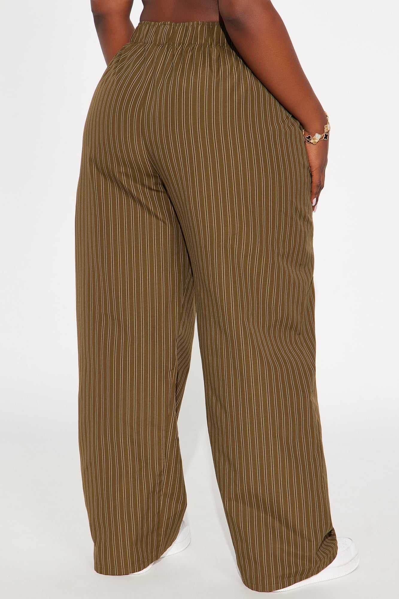 Aurora Striped Boxer Pant - Olive