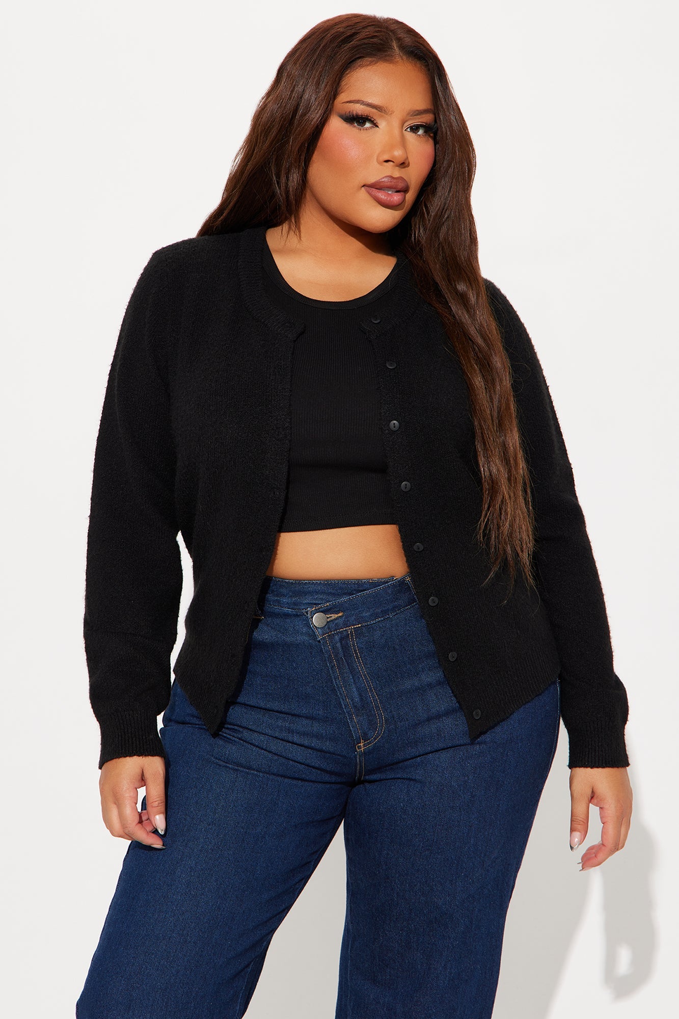 Simple Life Cardigan - Black