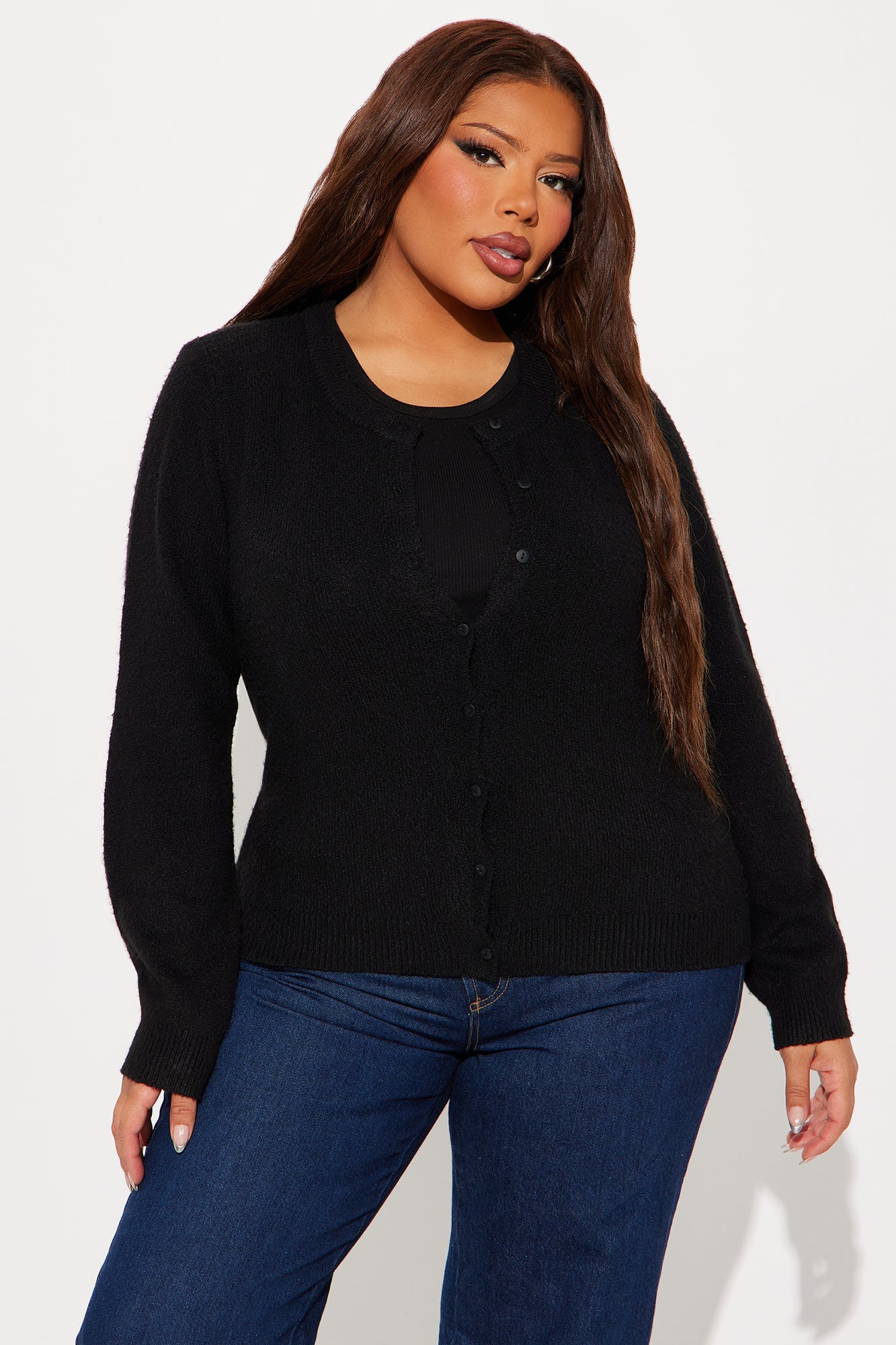Simple Life Cardigan - Black