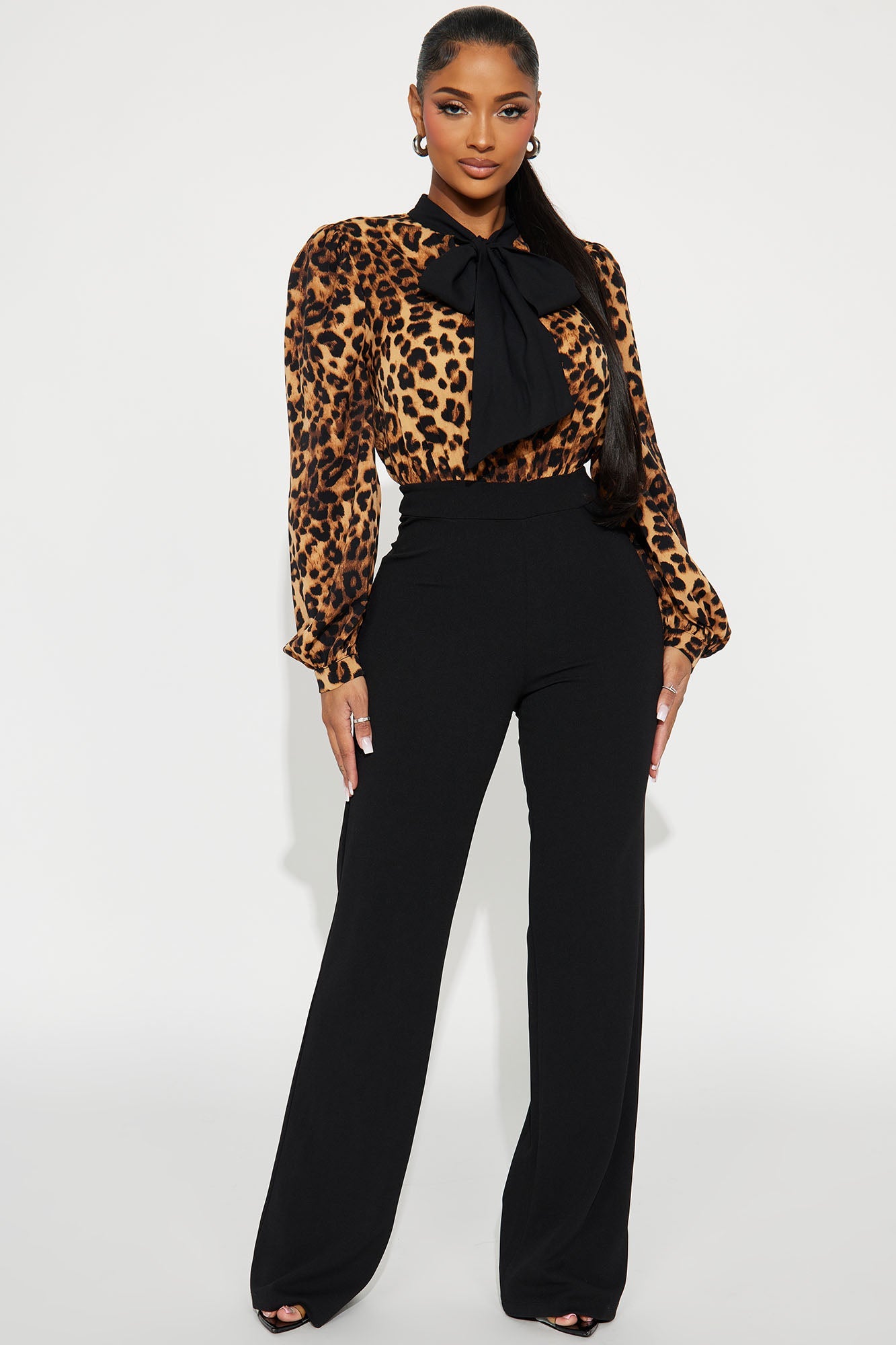 Check The Facts Jumpsuit - Brown/combo
