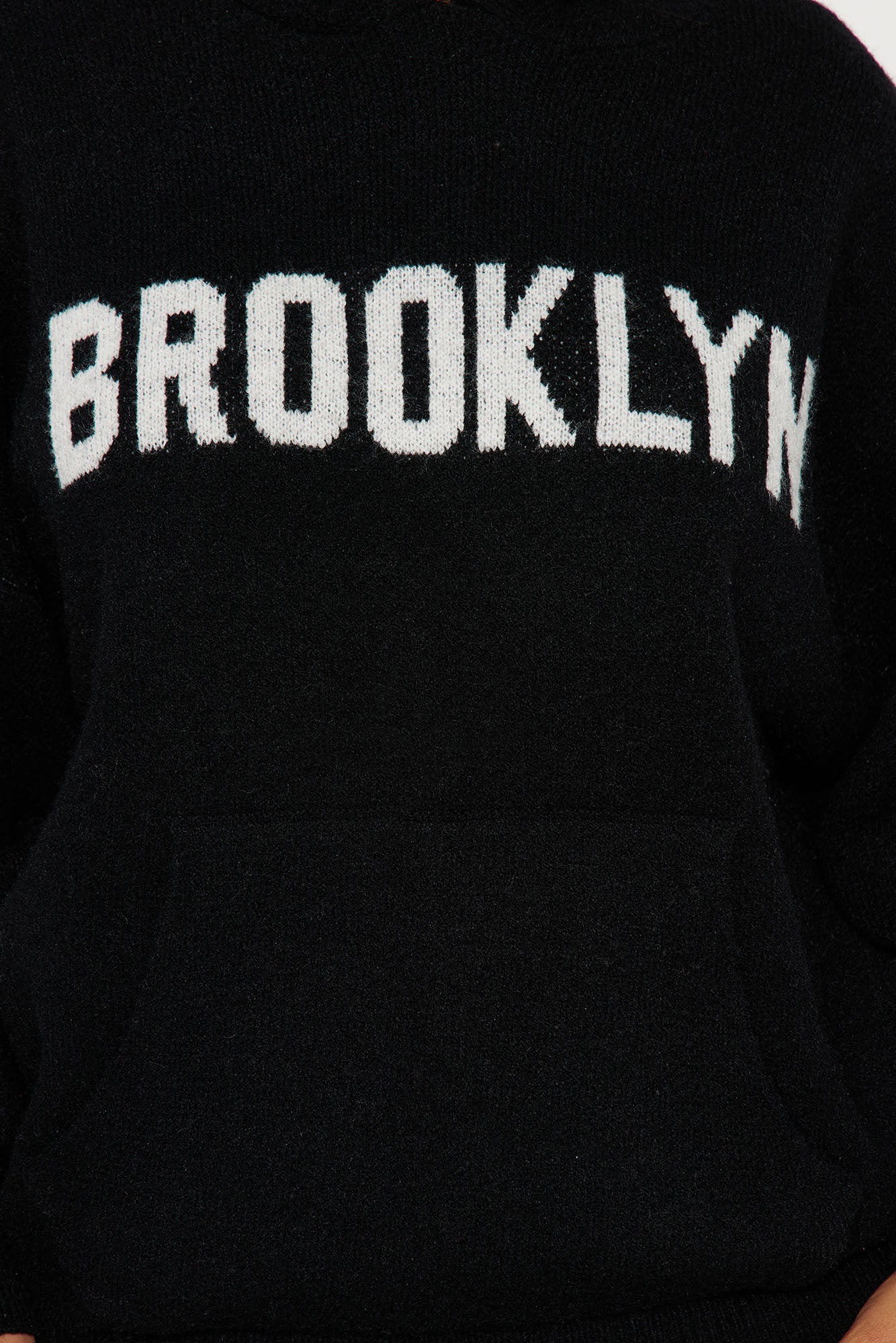 Brooklyn Hooded Sweater - Black/combo