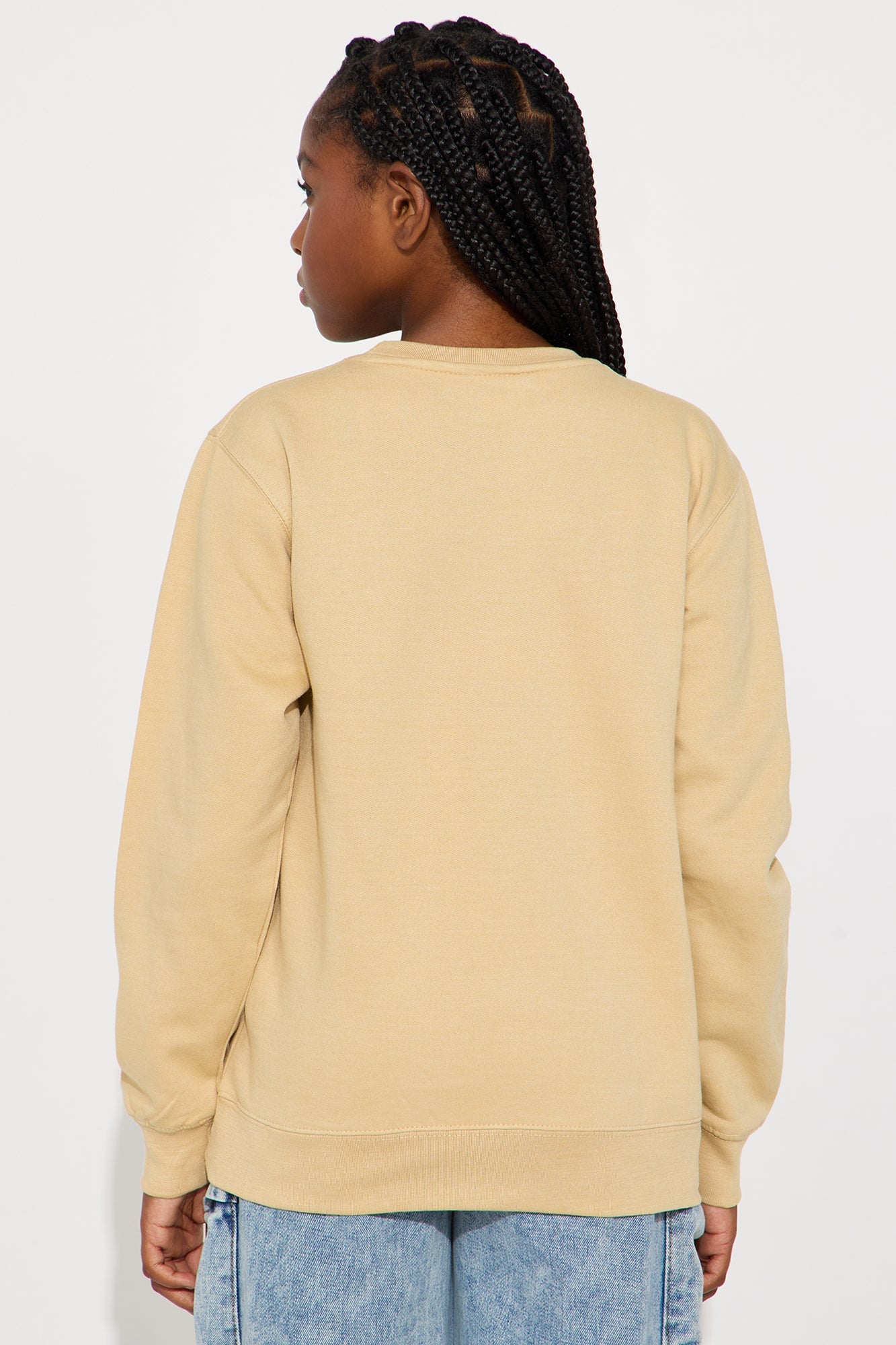 Mini Princess Things Crew Neck Sweatshirt - Sand