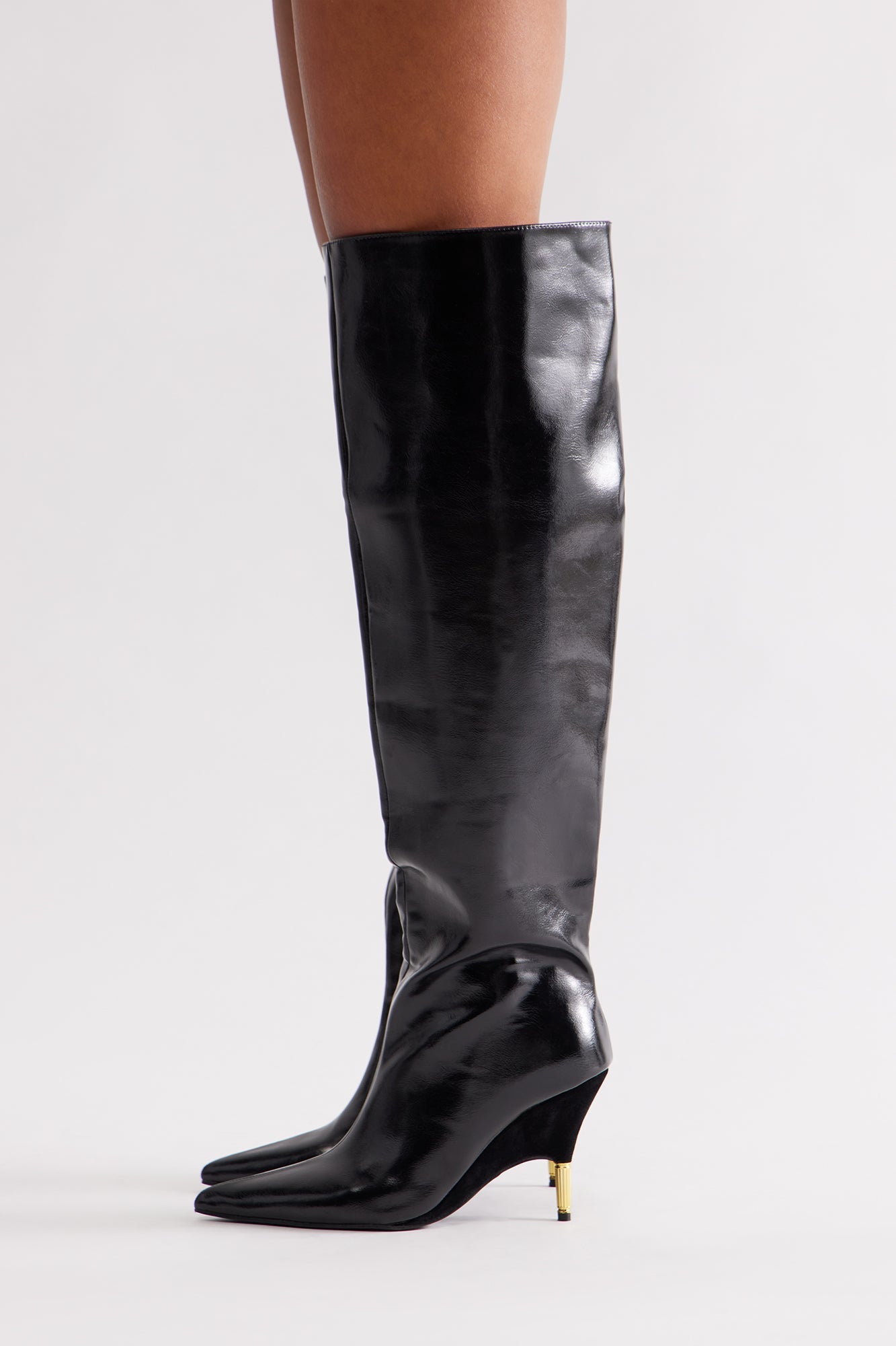 Cayenne Thigh High Boots - Black