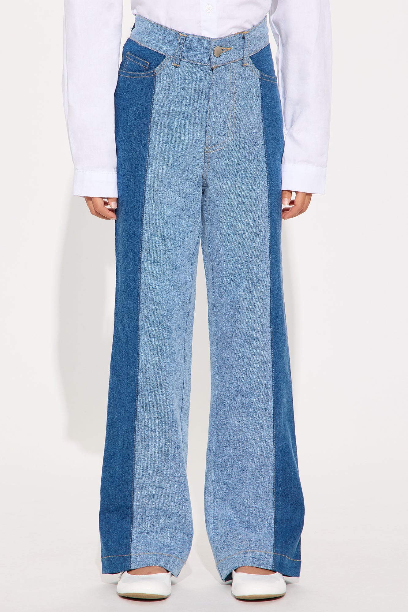 Mini Mia Two Tone Jeans - Blue/combo