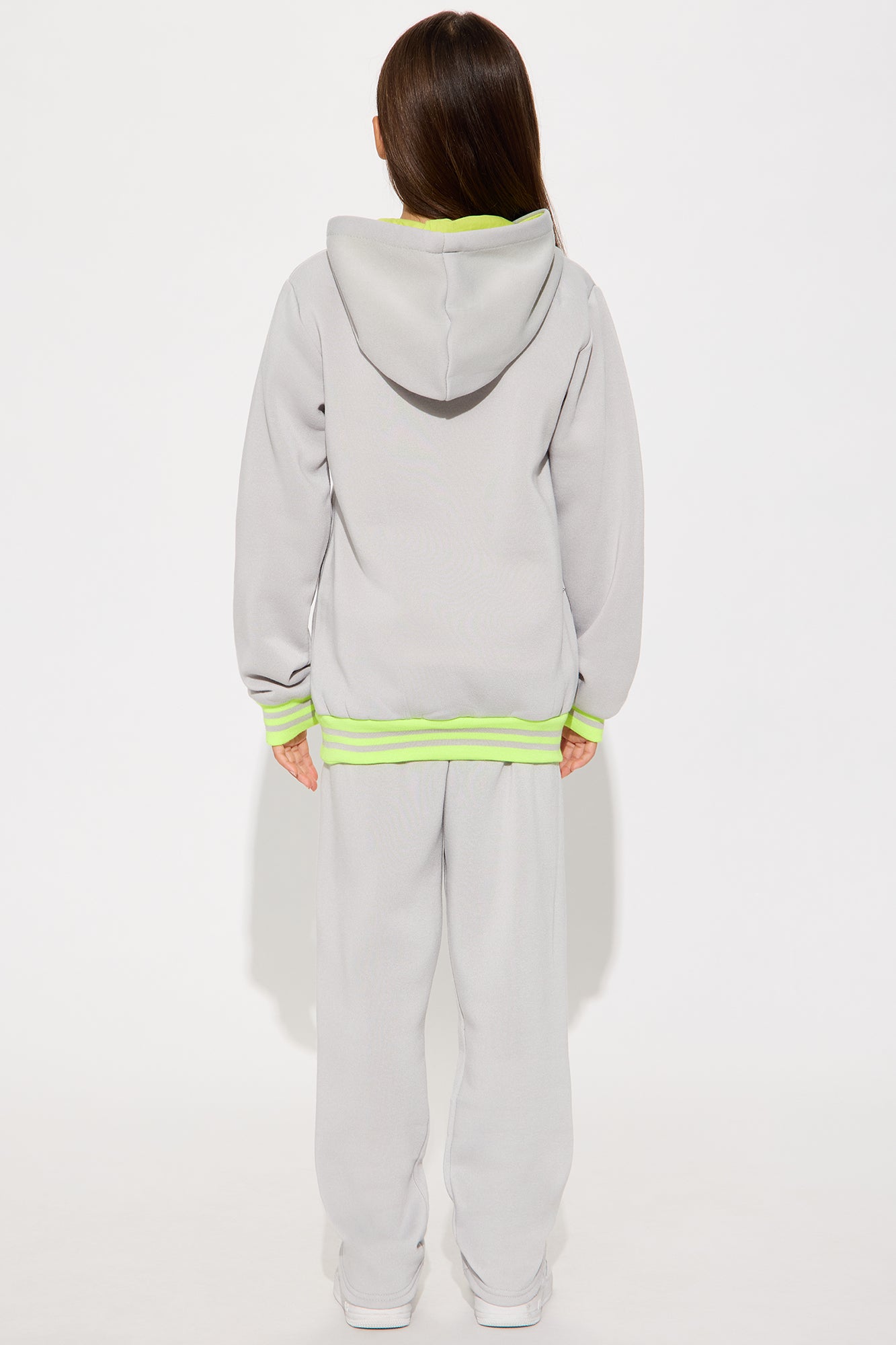 Mini Icy Girl Things Hoodie And Pant Set - Heather Grey