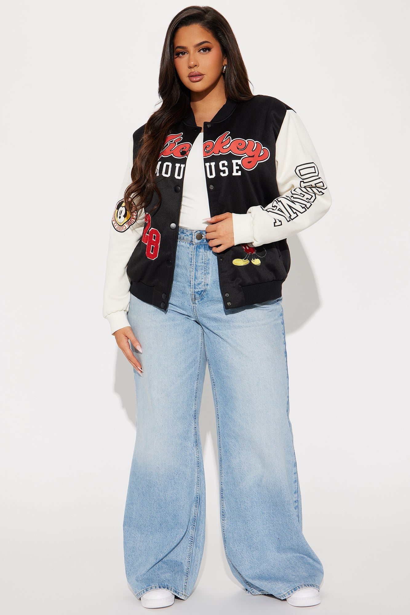Mickey Mouse Sherpa Lined Jacket - Black