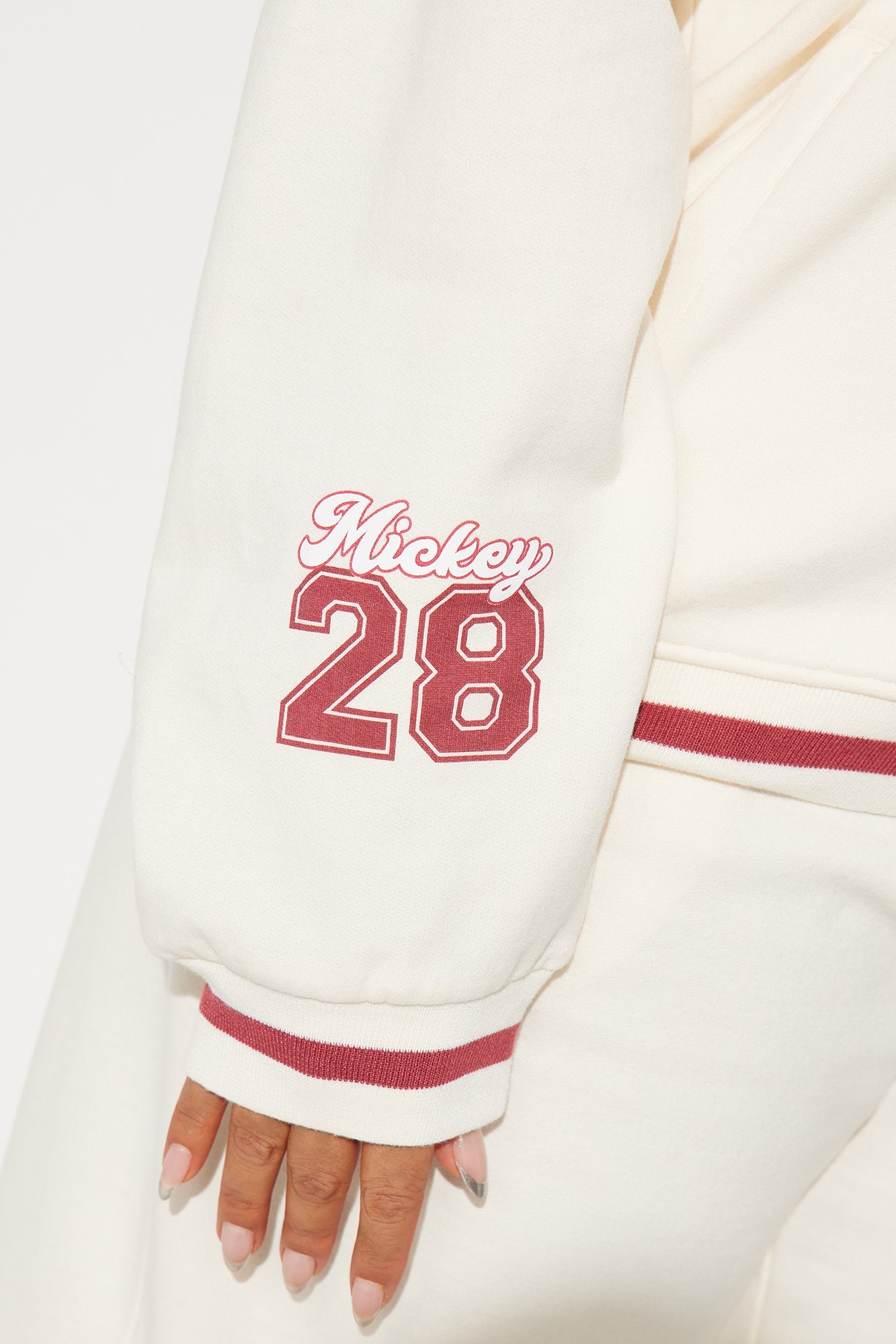 Mickey Mouse Letterman Jacket - Cream