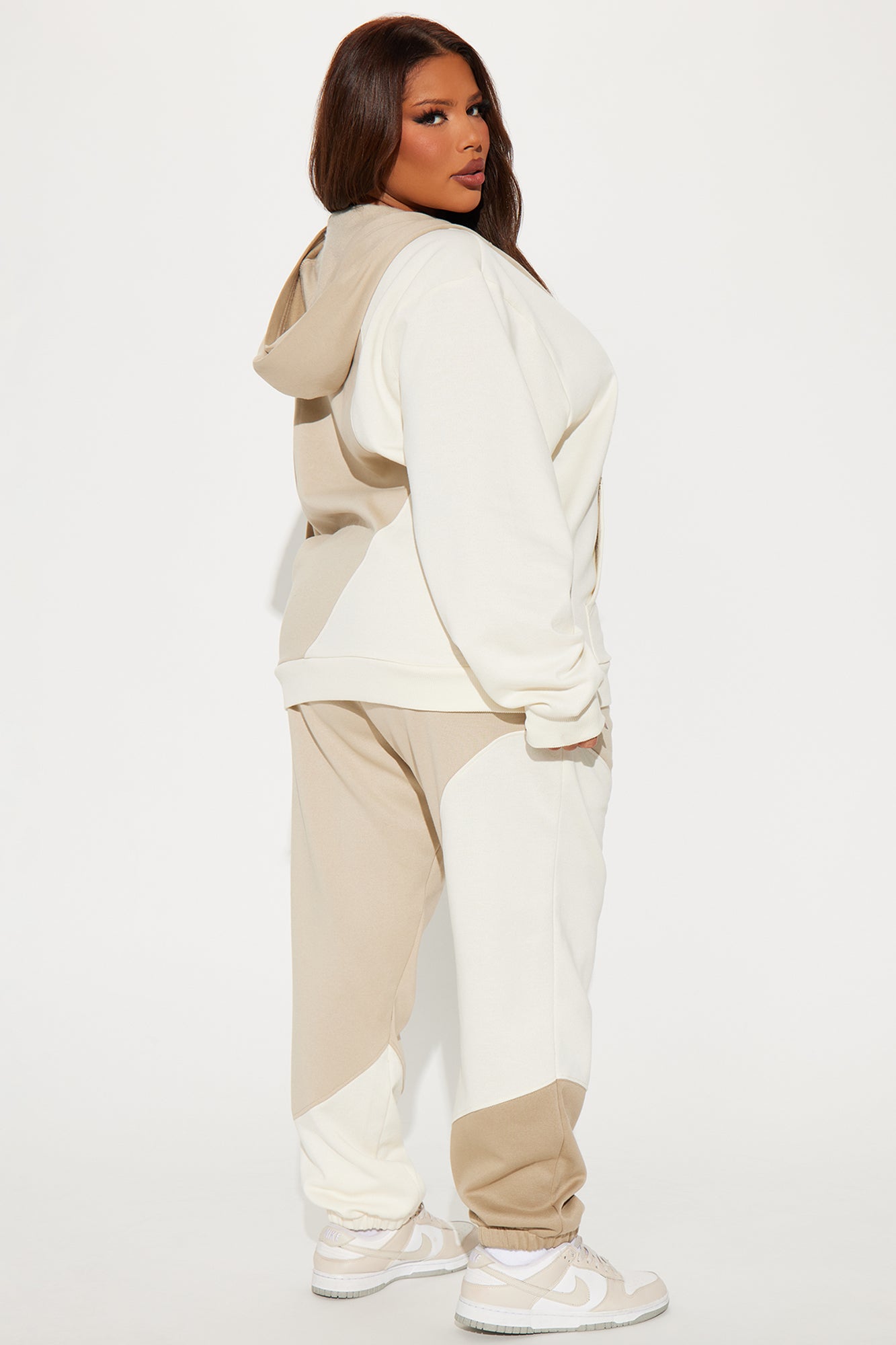 Cloudy Days Fleece Pant Set - Taupe