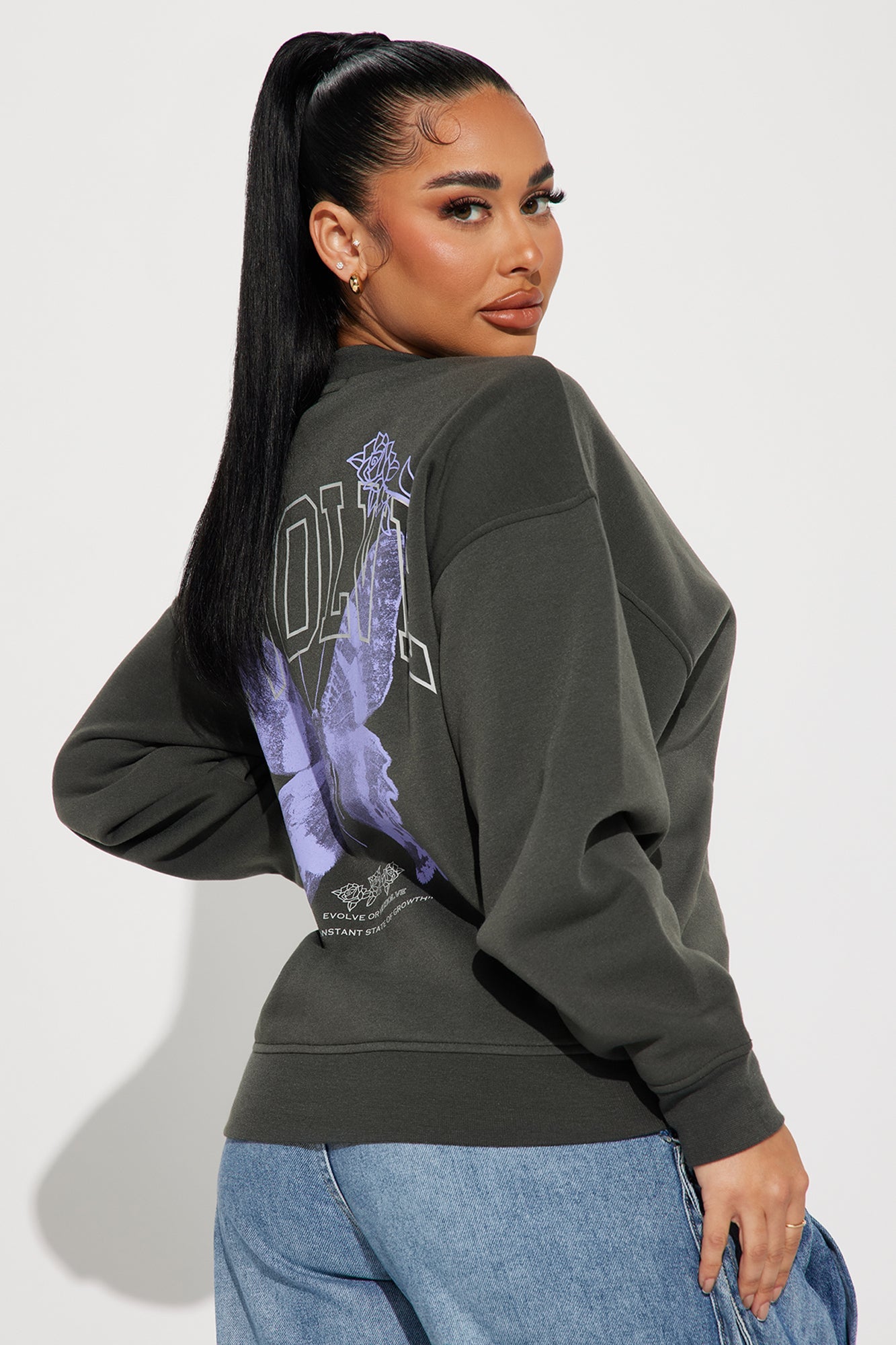 Evolve Washed Sweatshirt - Black Wash