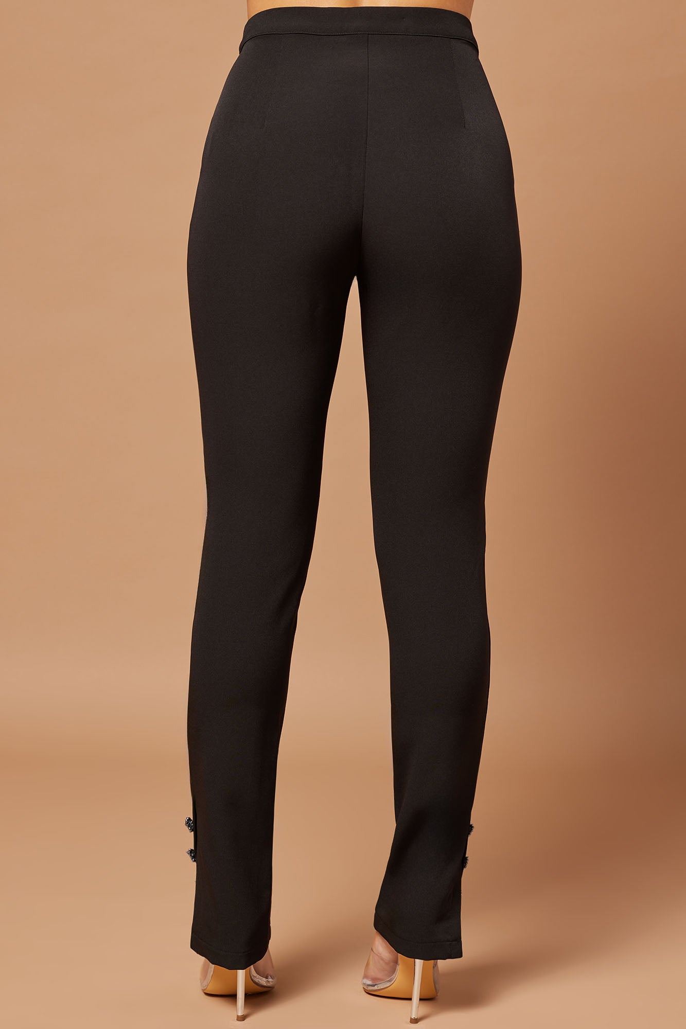Athena Embellished Pant - Black