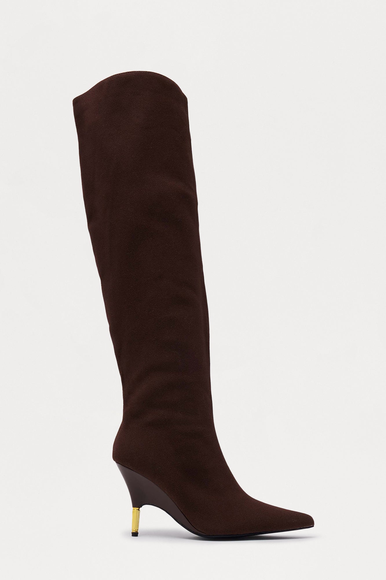 Cayenne Thigh High Boots - Chocolate