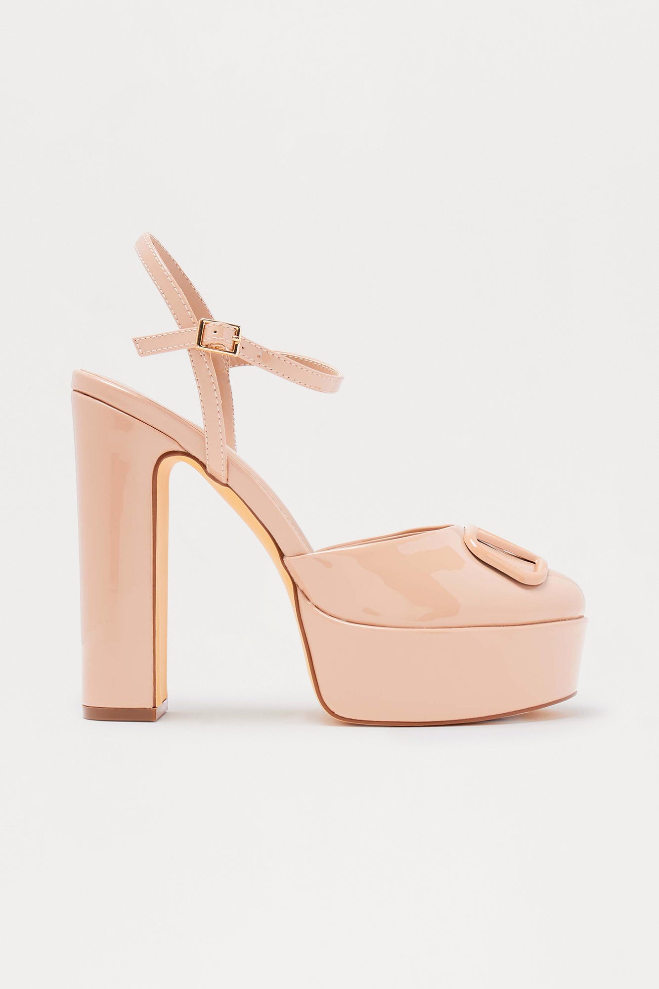 Bayley Hardware Platform Pumps - Nude