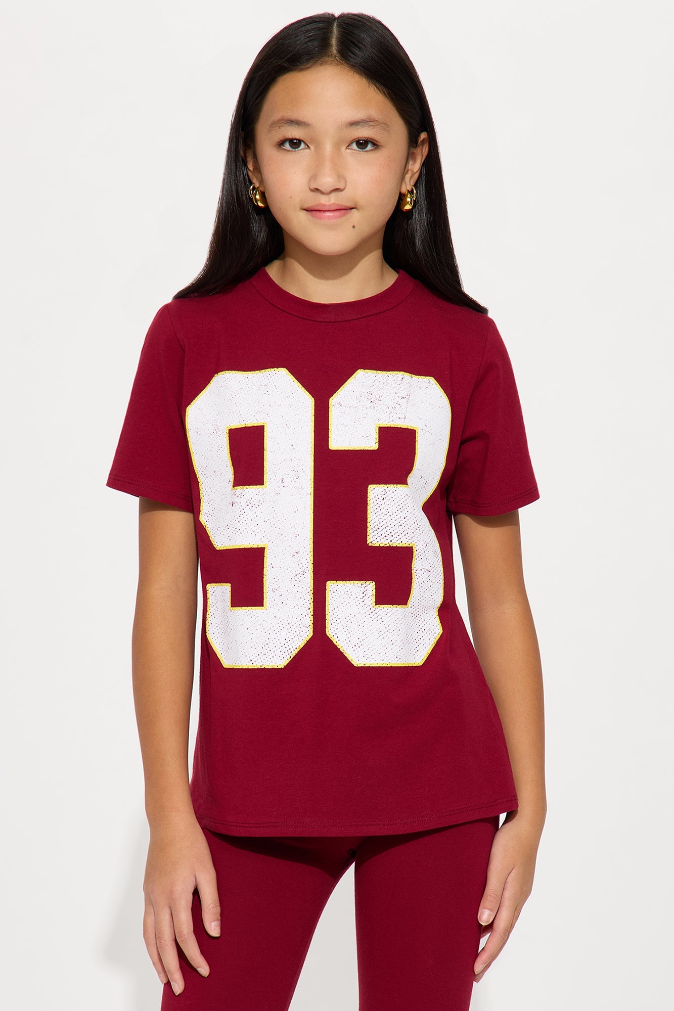 Mini 93 Sporty Vibe Graphic Pant Set - Burgundy