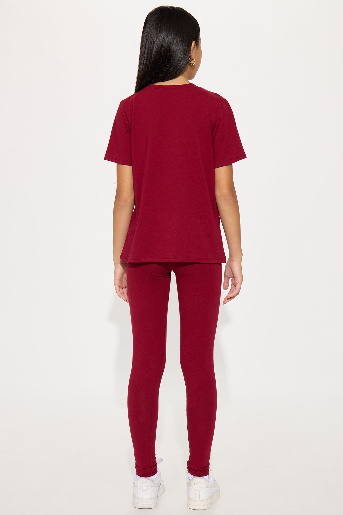 Mini 93 Sporty Vibe Graphic Pant Set - Burgundy
