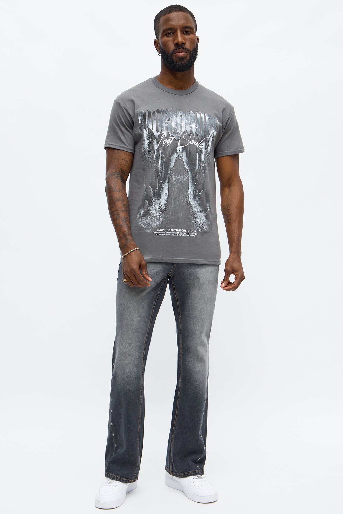 Worldwide Lost Souls Short Sleeve Tee - Charcoal