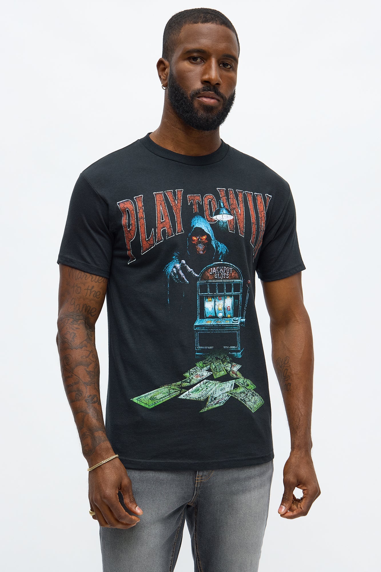 Play To Win Short Sleeve Tee - Black