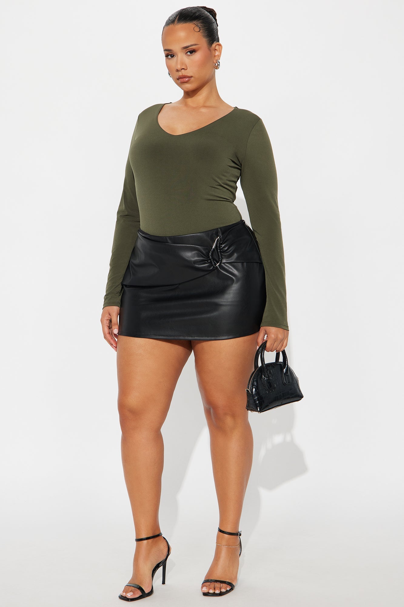Obsessed With Me Bodysuit - Olive