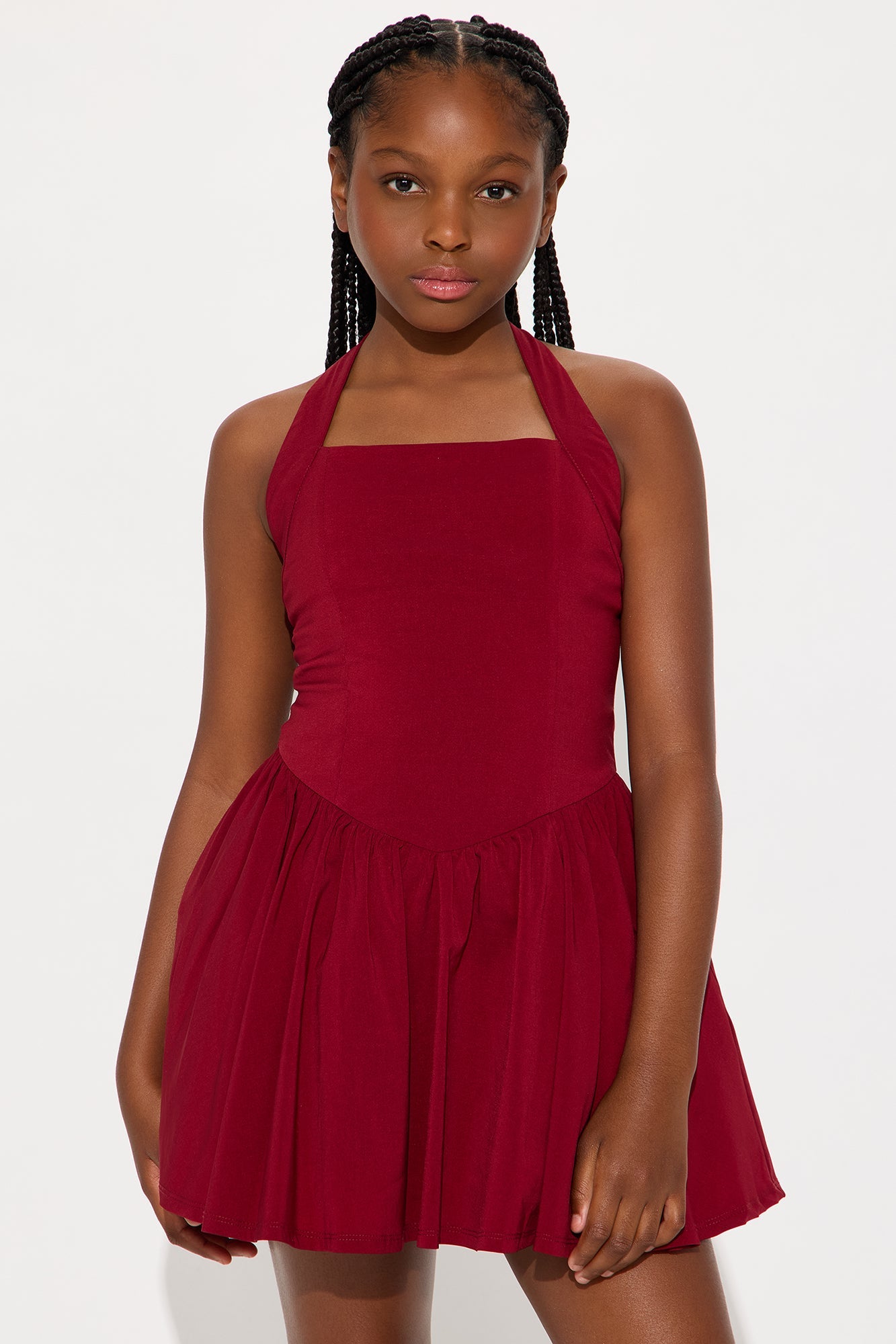 Mini Noble Dress - Wine