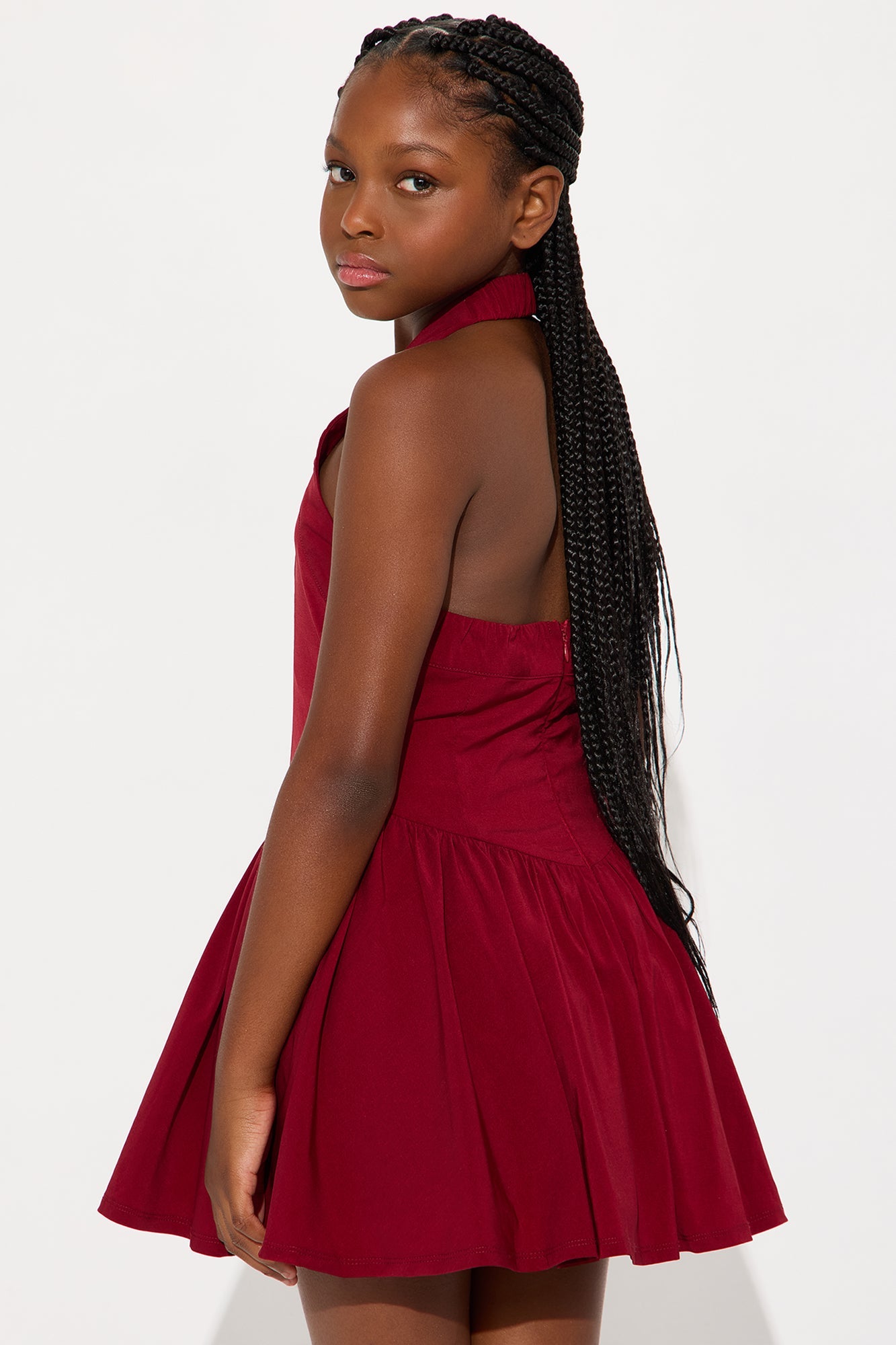 Mini Noble Dress - Wine