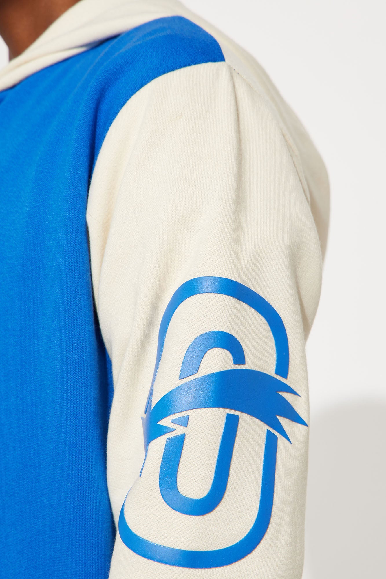 Mini Tiger Spirit Fleece Hoodie - Blue
