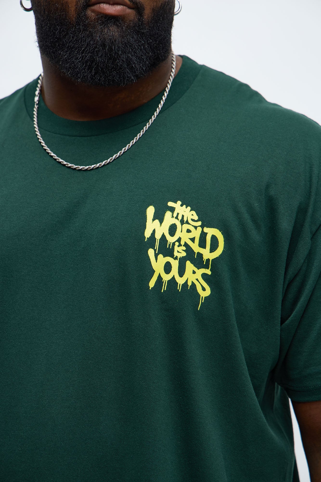 The World Is Yours Bear Short Sleeve Tee - Green