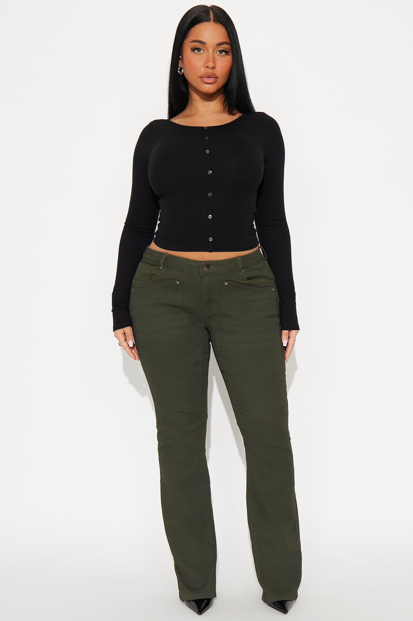 Headed West Straight Leg Pant - Dark Olive
