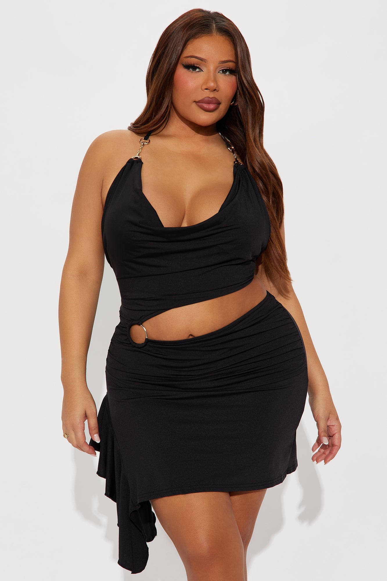 Tall Valentina Mini Dress - Black