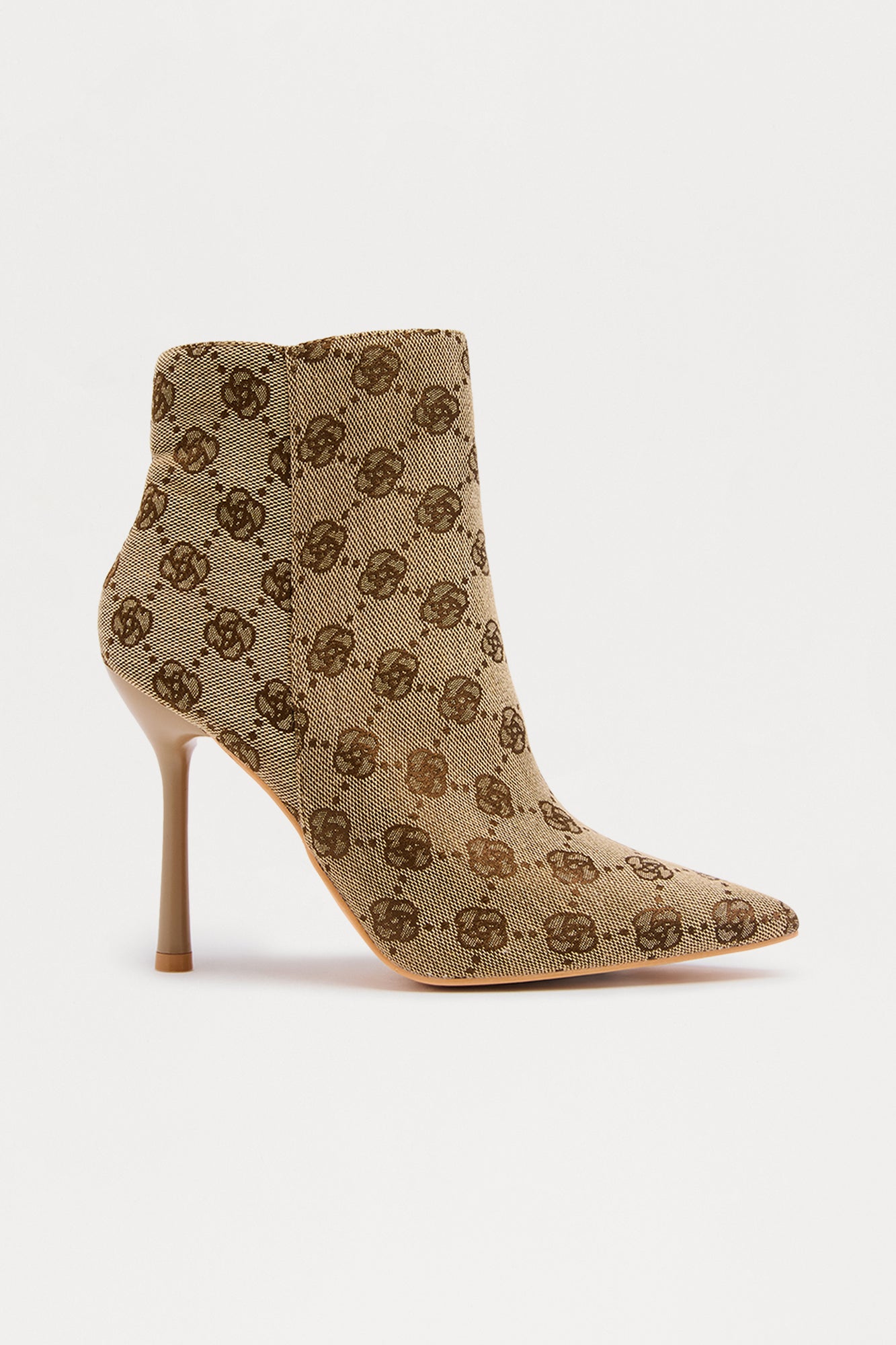 Norie Stiletto Ankle Booties - Brown
