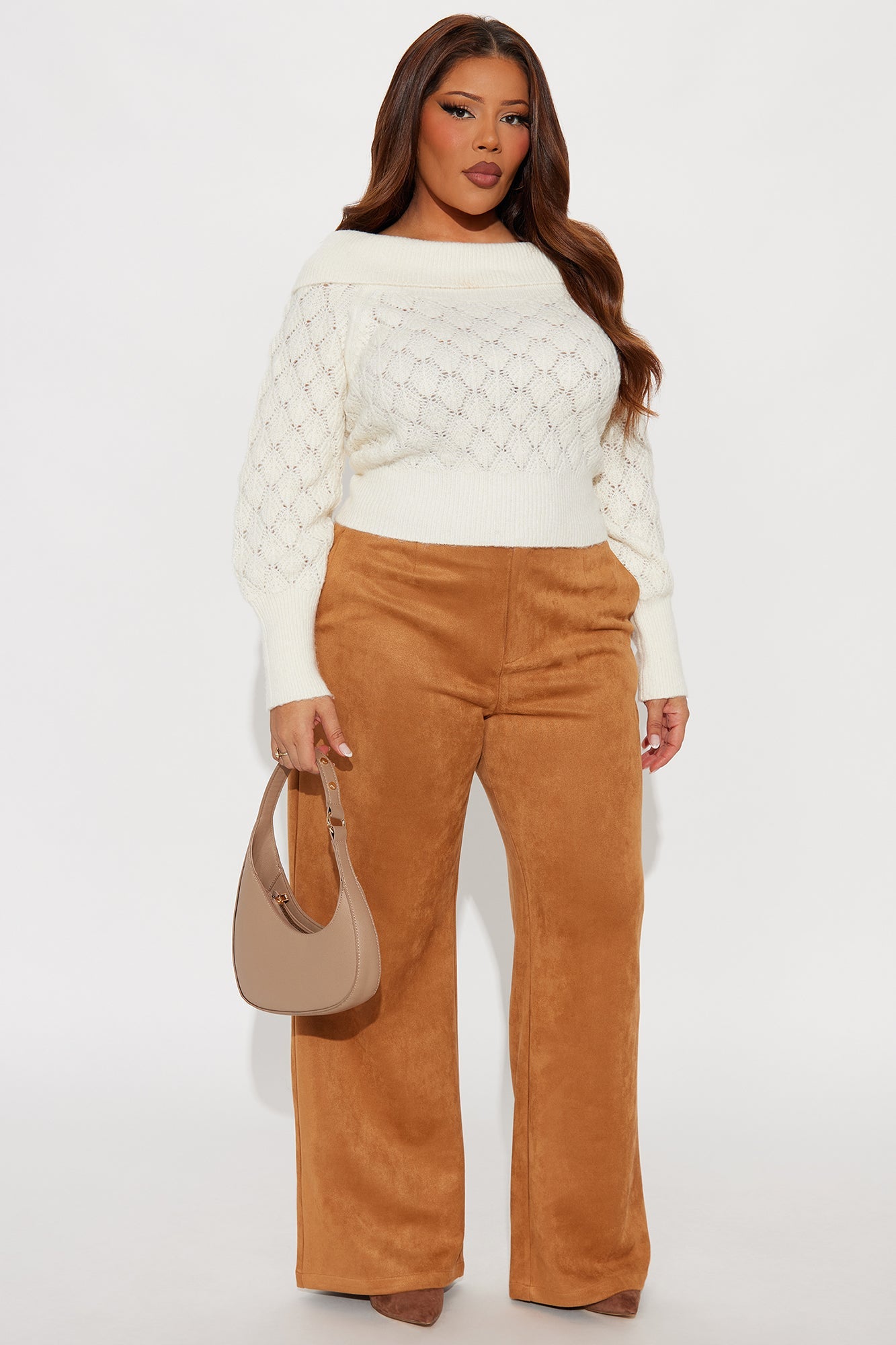 Warm Thoughts Off Shoulder Sweater Top - Cream